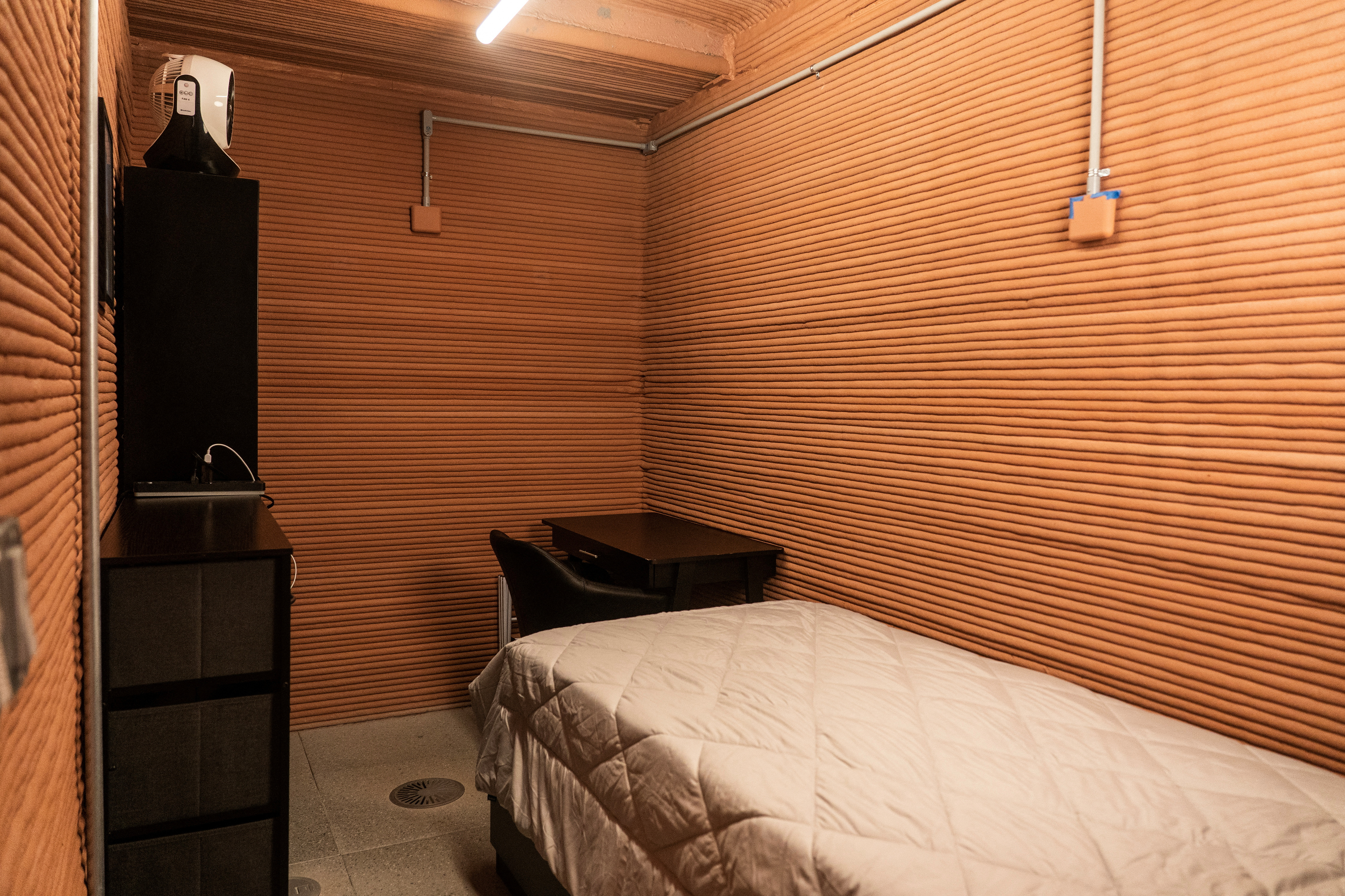 A Crew quarter is seen inside the Mars Dune Alpha