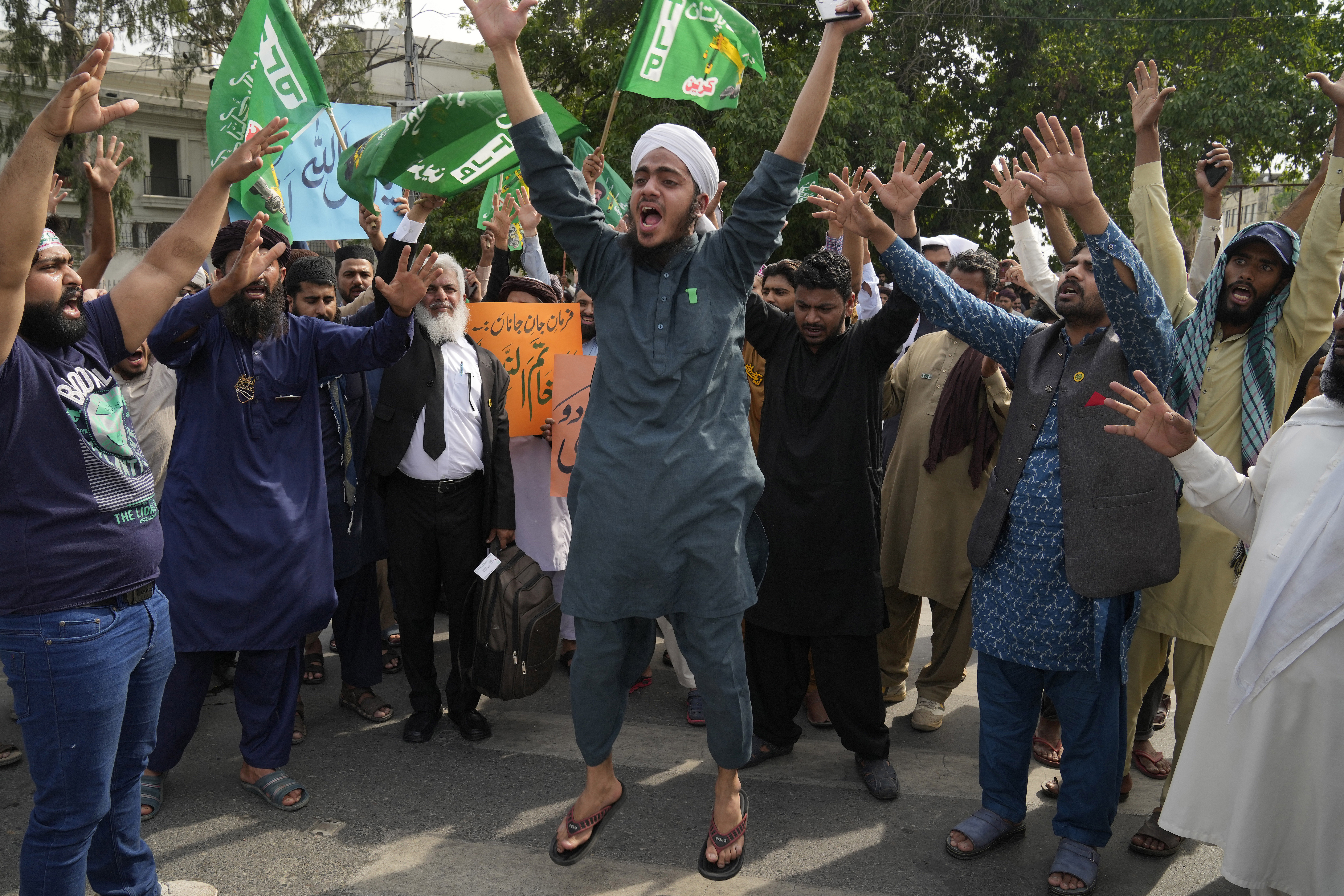 Blasphemy protest in Pakistan