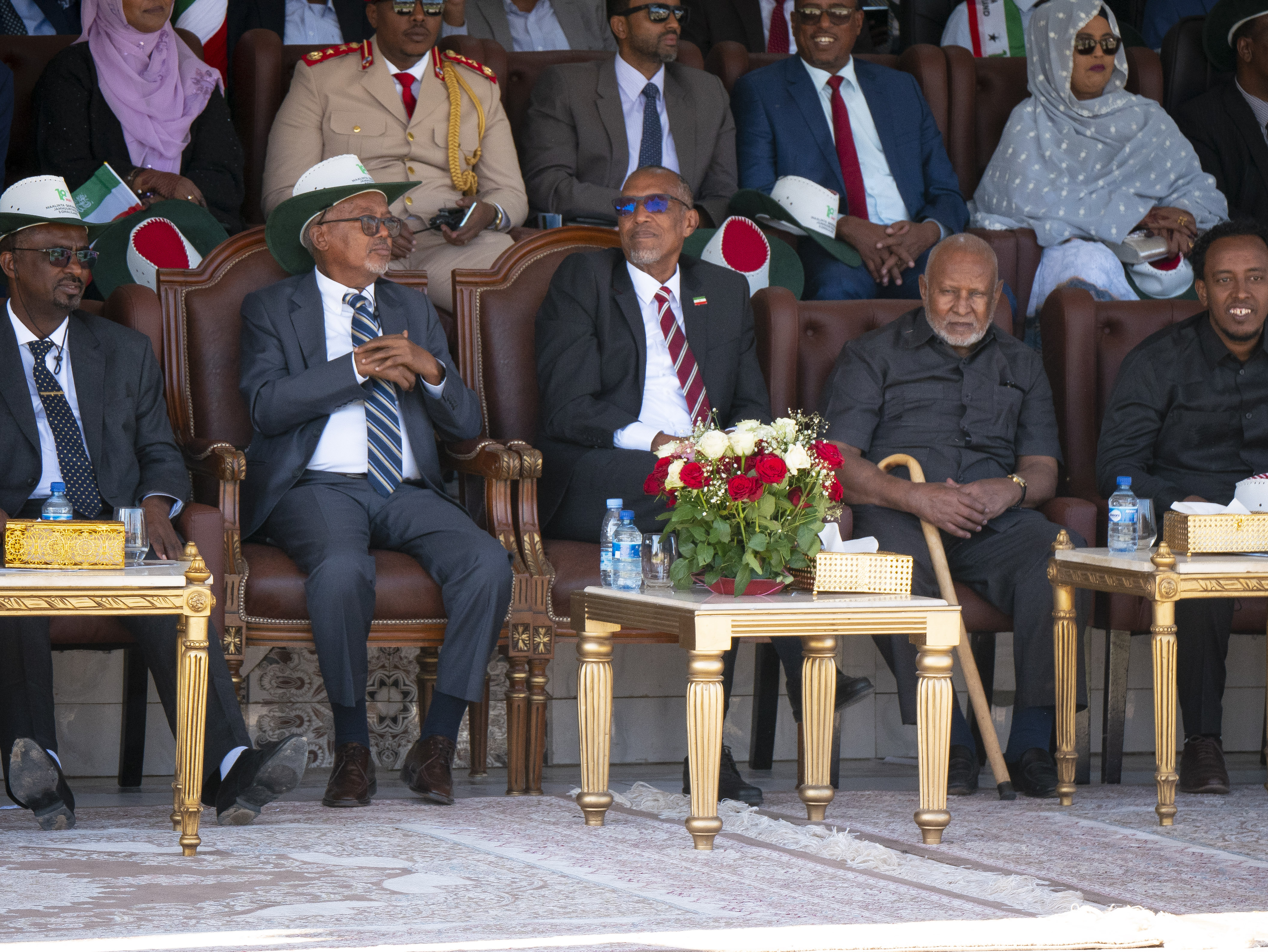 The Taiwan rep seated with top Somaliland leaders at a special occasion