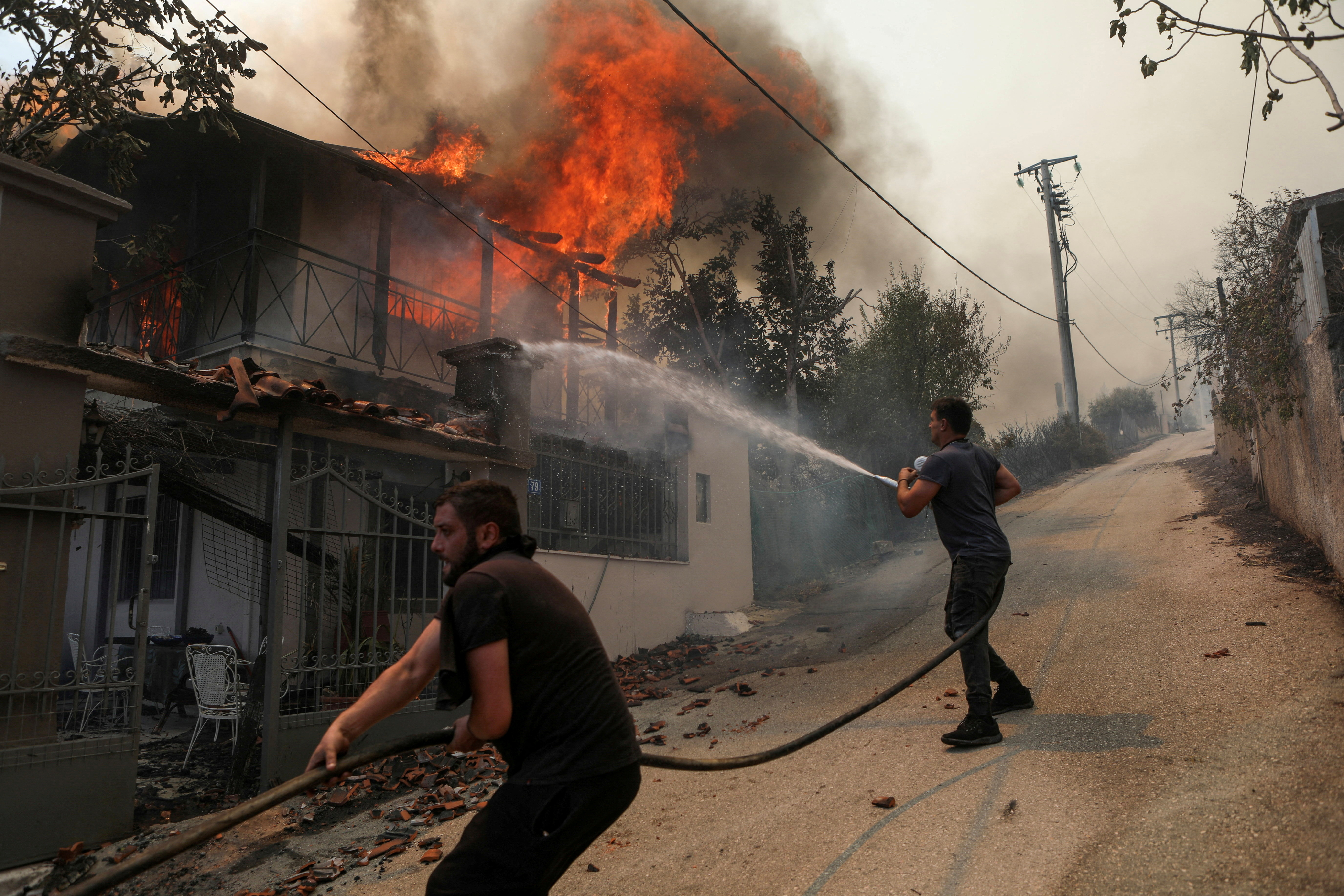 Greece wildfires
