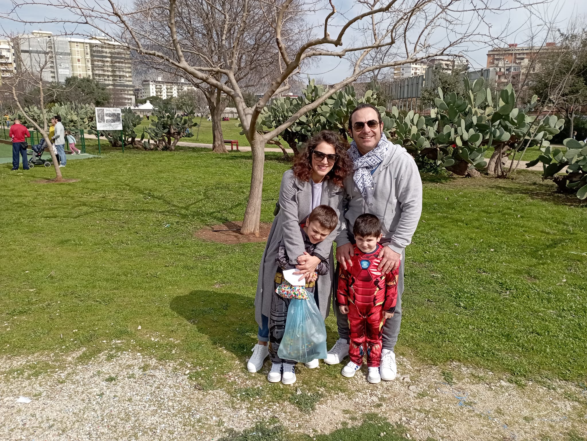 The Melis during happier times last winter