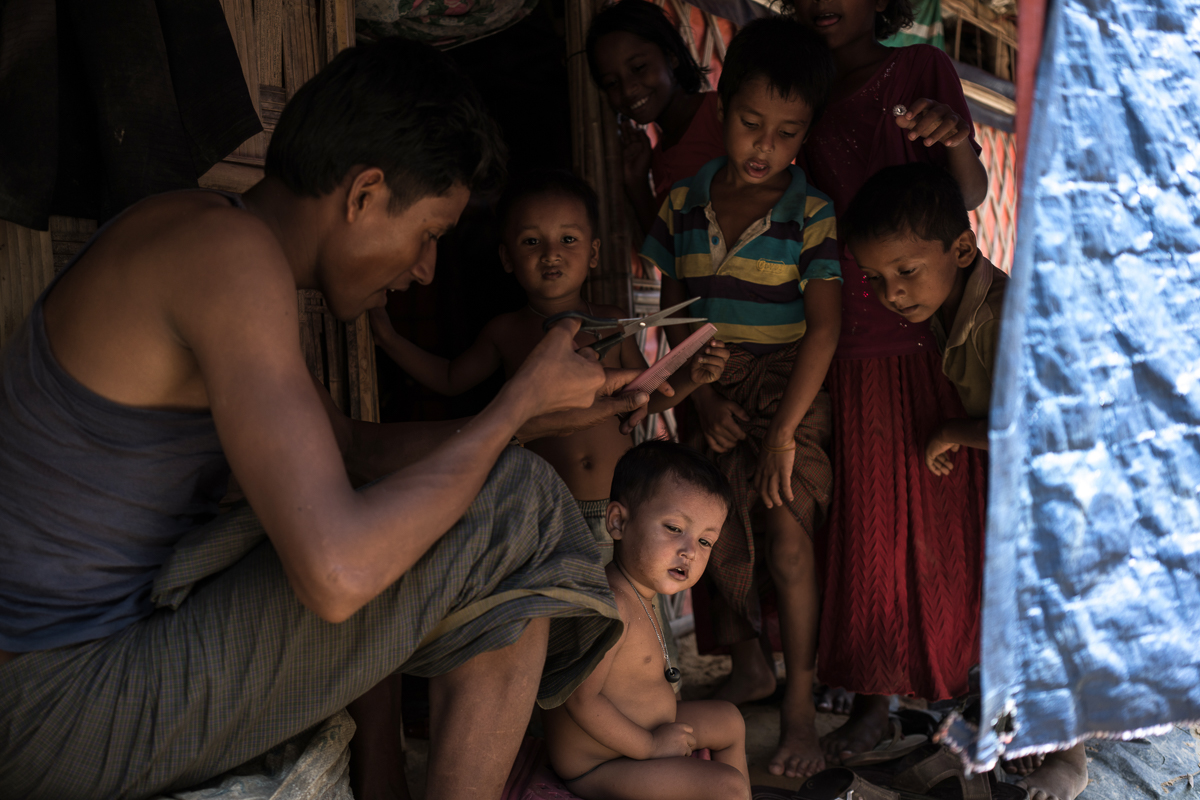 Children in Cox's Bazar refugee camp
