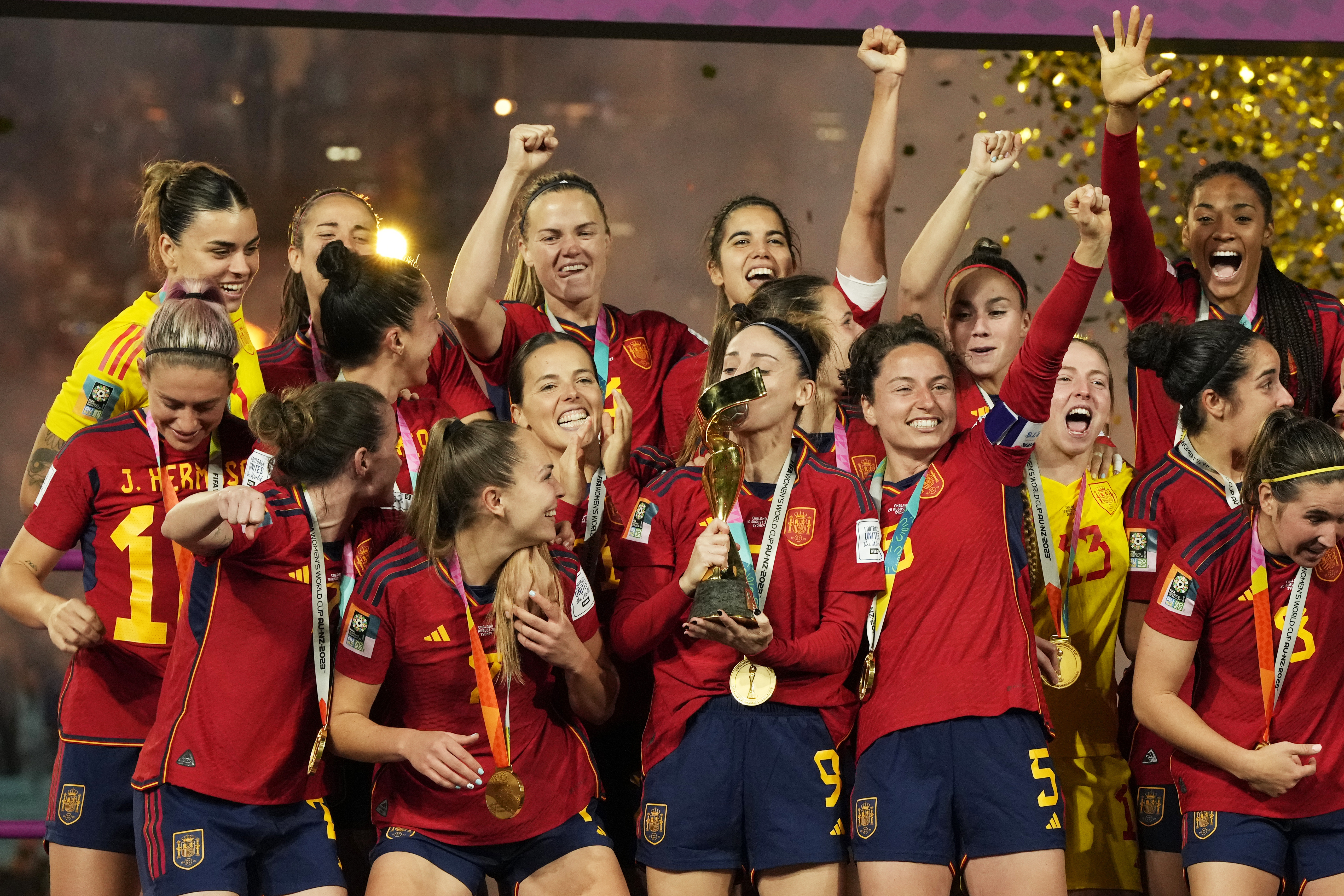 Spain wins its first Women's World Cup title, beating England 1-0 in the final