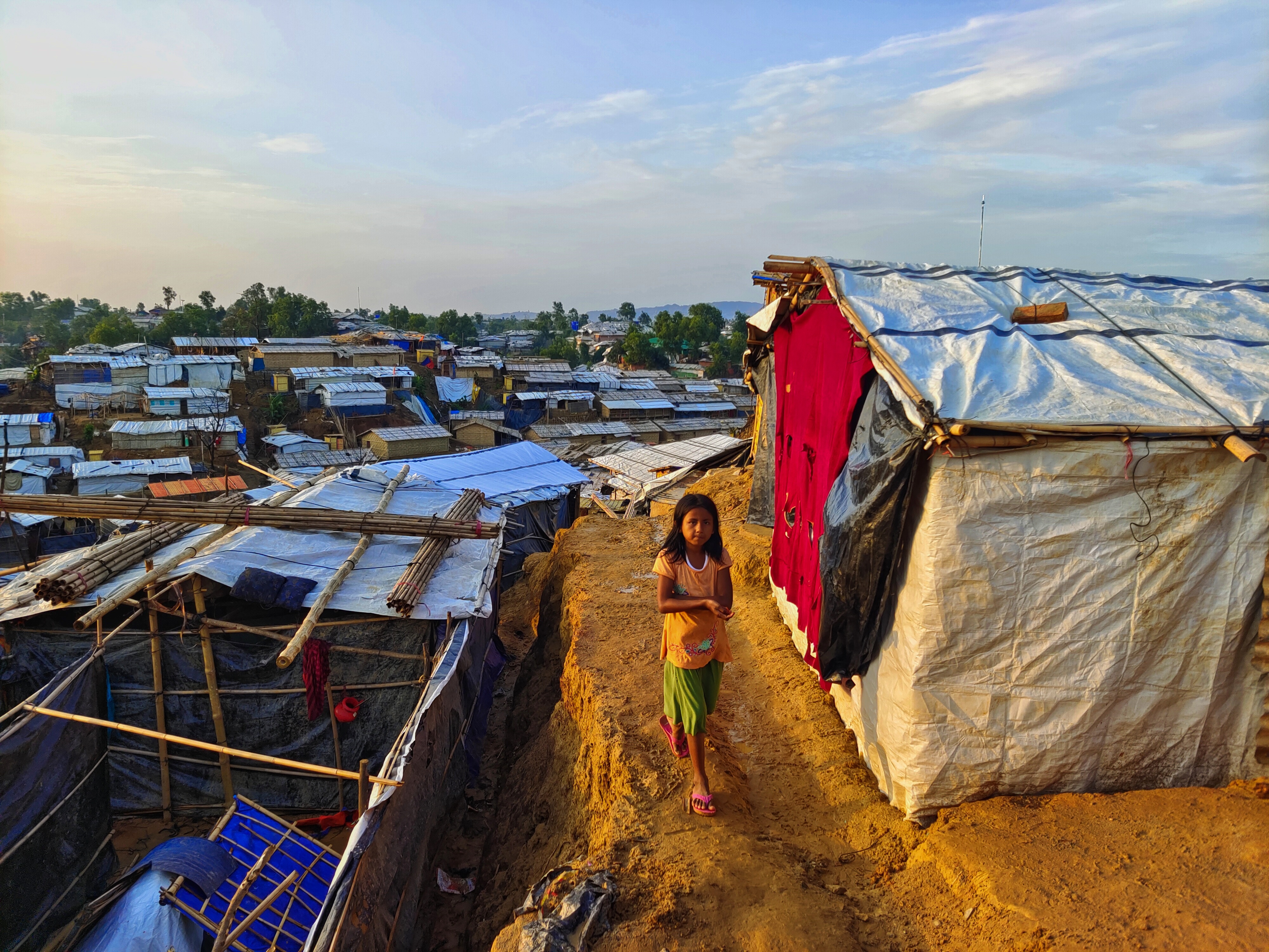 Girl in Cox's Bazar refugee camp