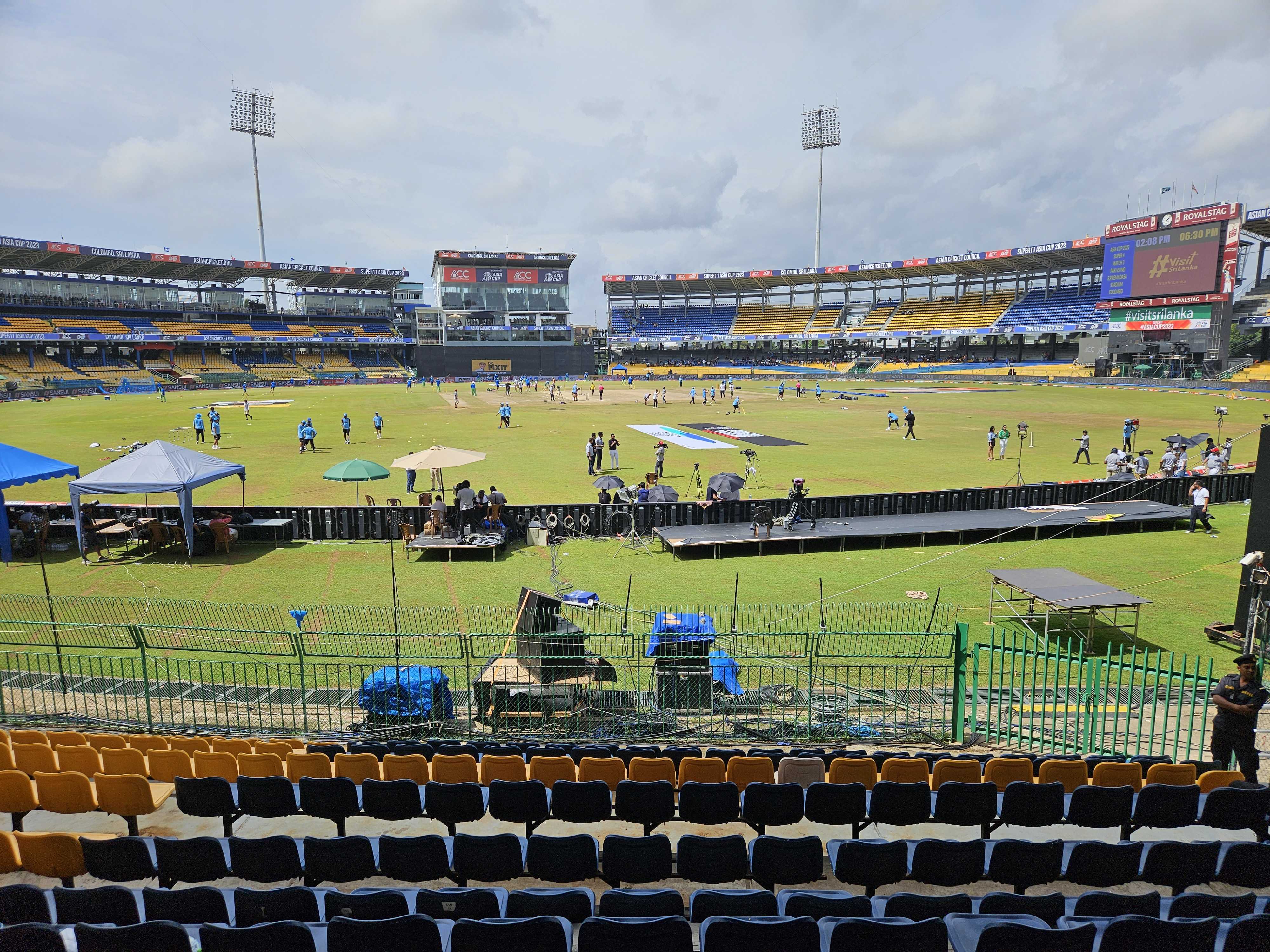 View of the R Premadasa Stadium