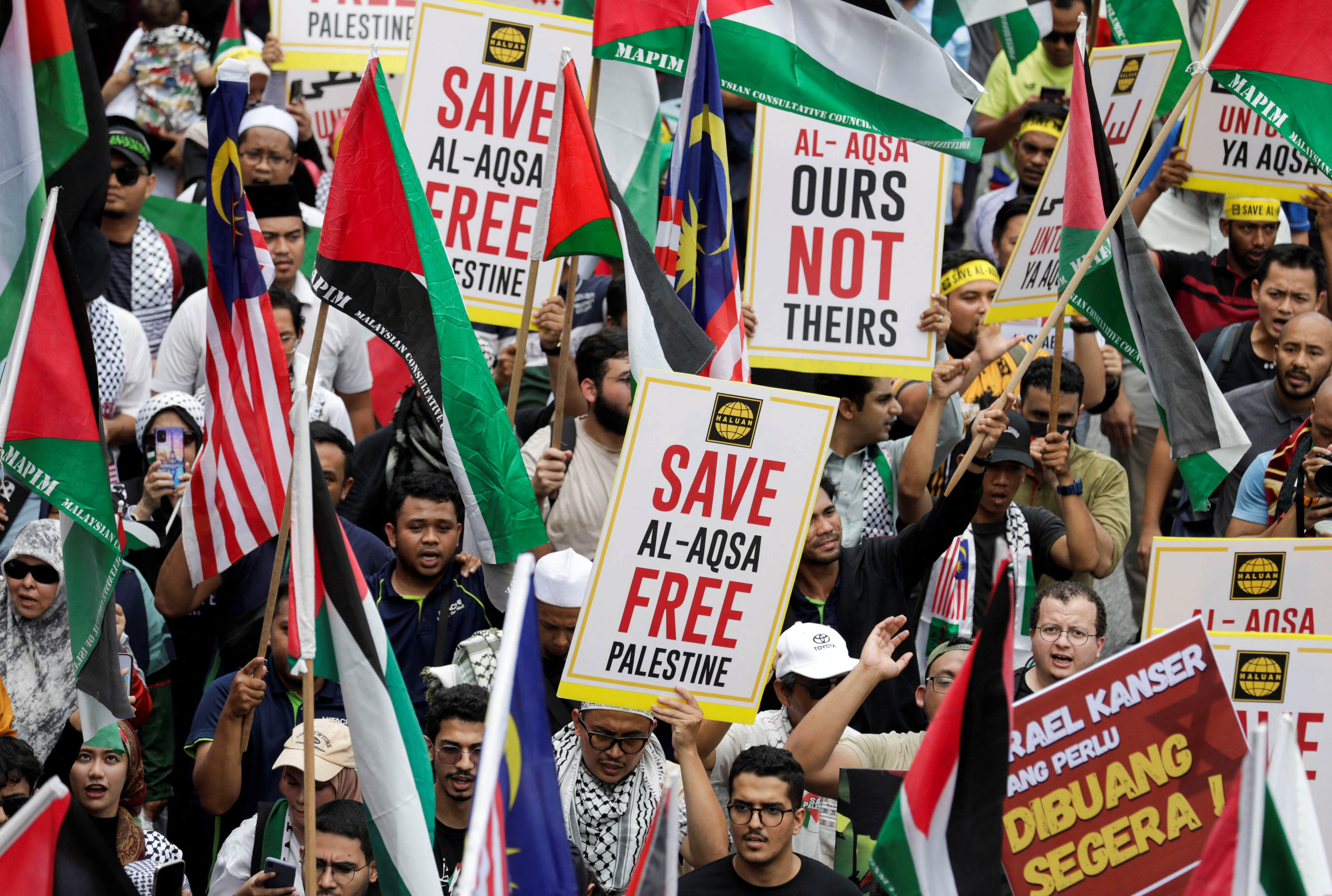 Pro-Palestine march in Malaysia