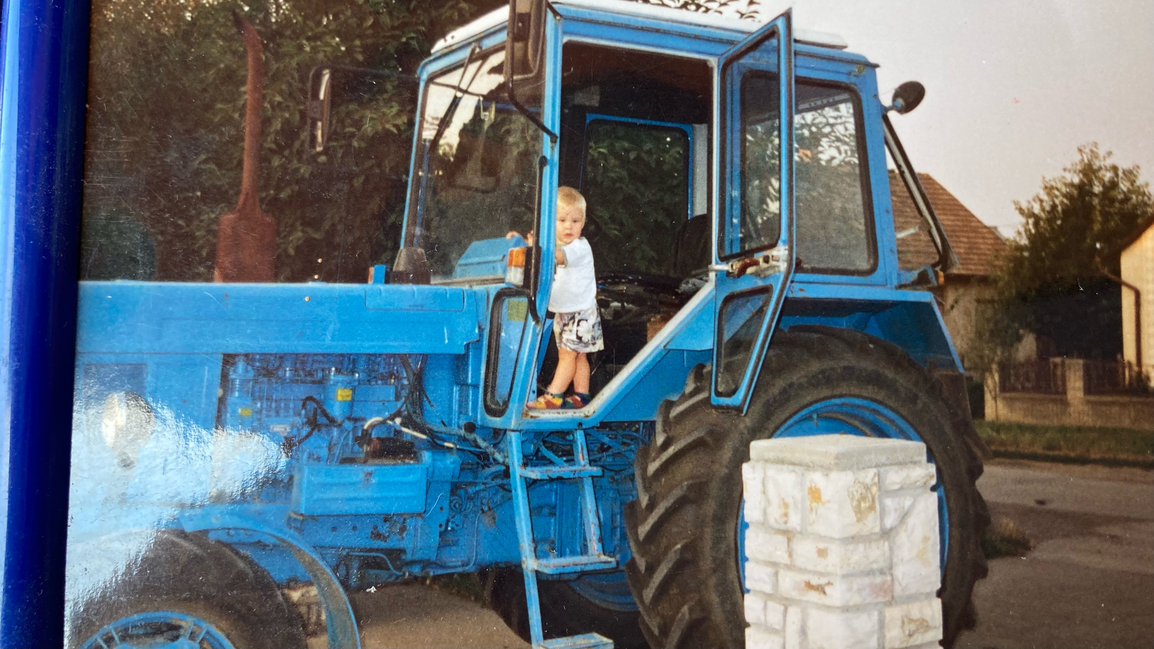 Bálint Rudics as a 1-year-old