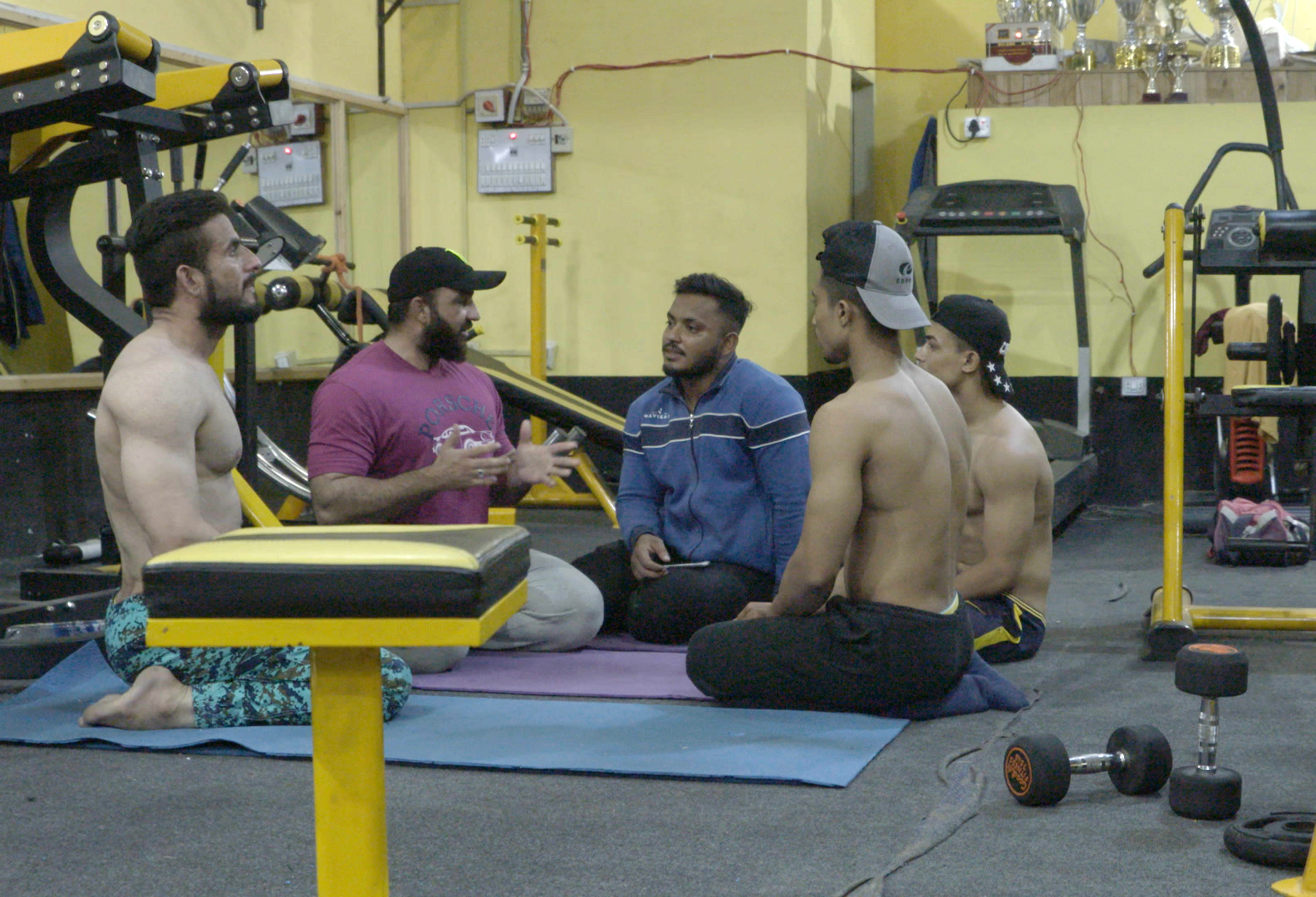 17. Zahir gives Asad, Rehan and others a motivational talk at 1am, before calling it a day