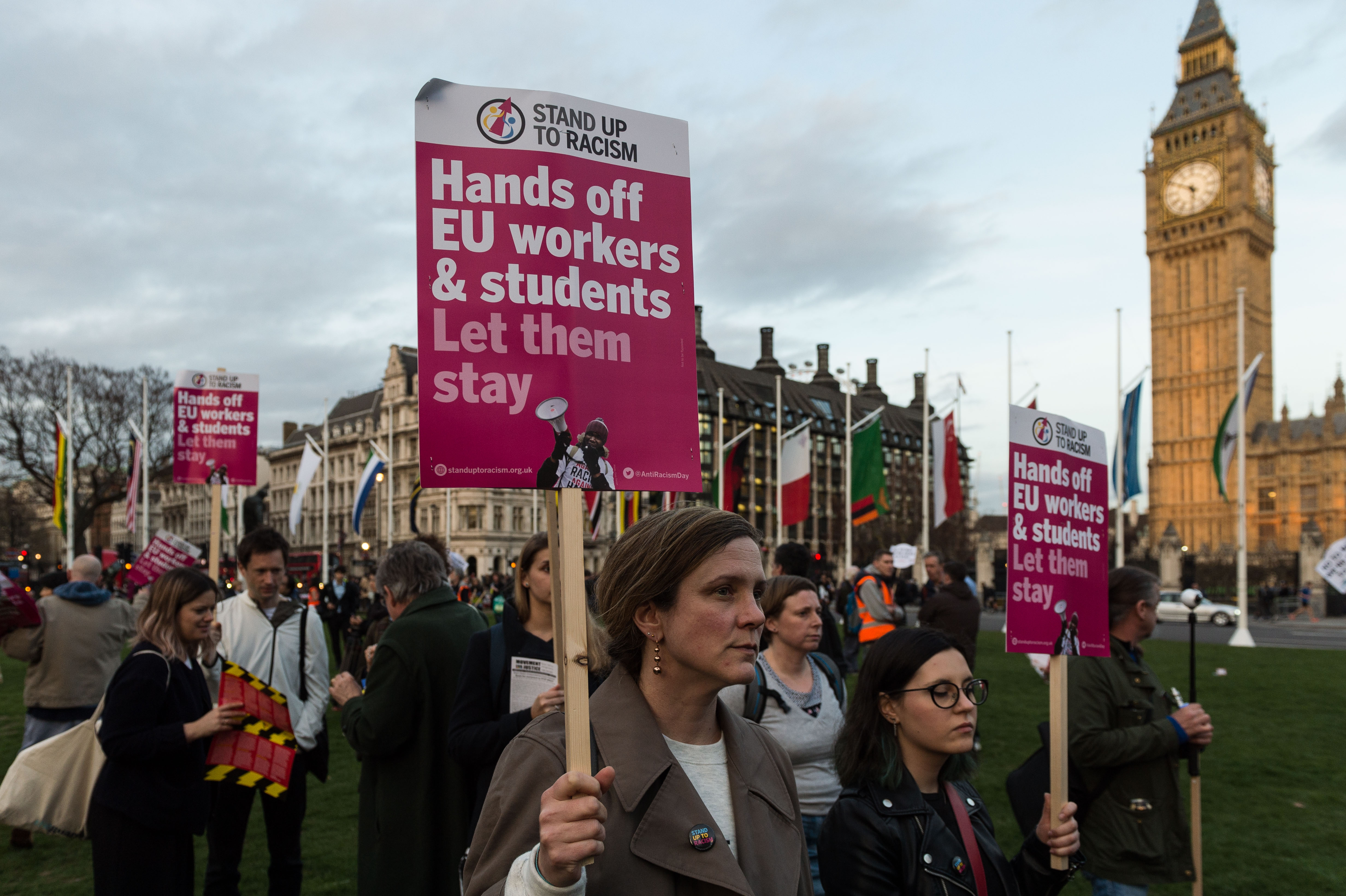 Demonstration in support of guaranteeing the rights of EU citizens in the UK post-Brexit