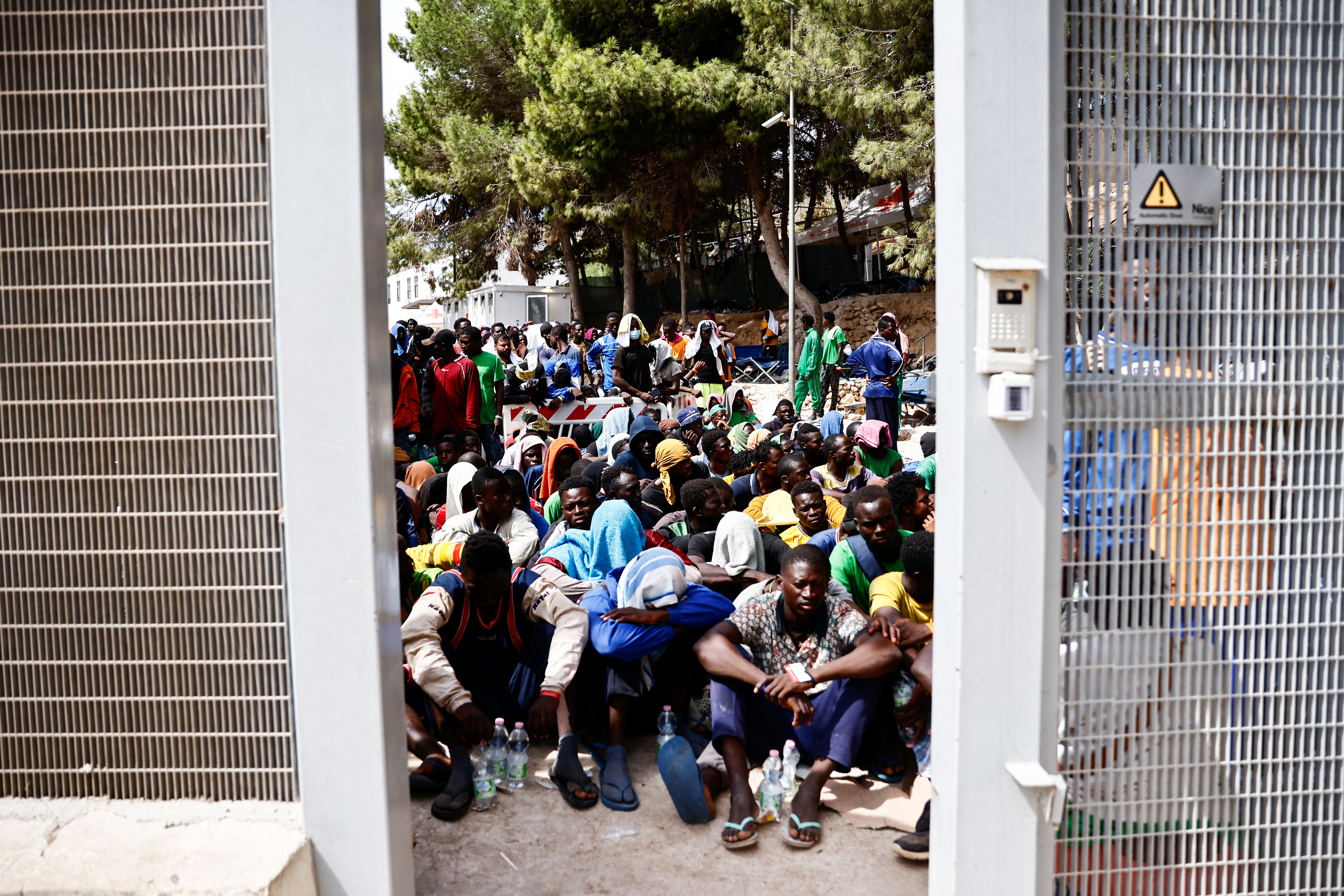 Migrants in Lampedusa