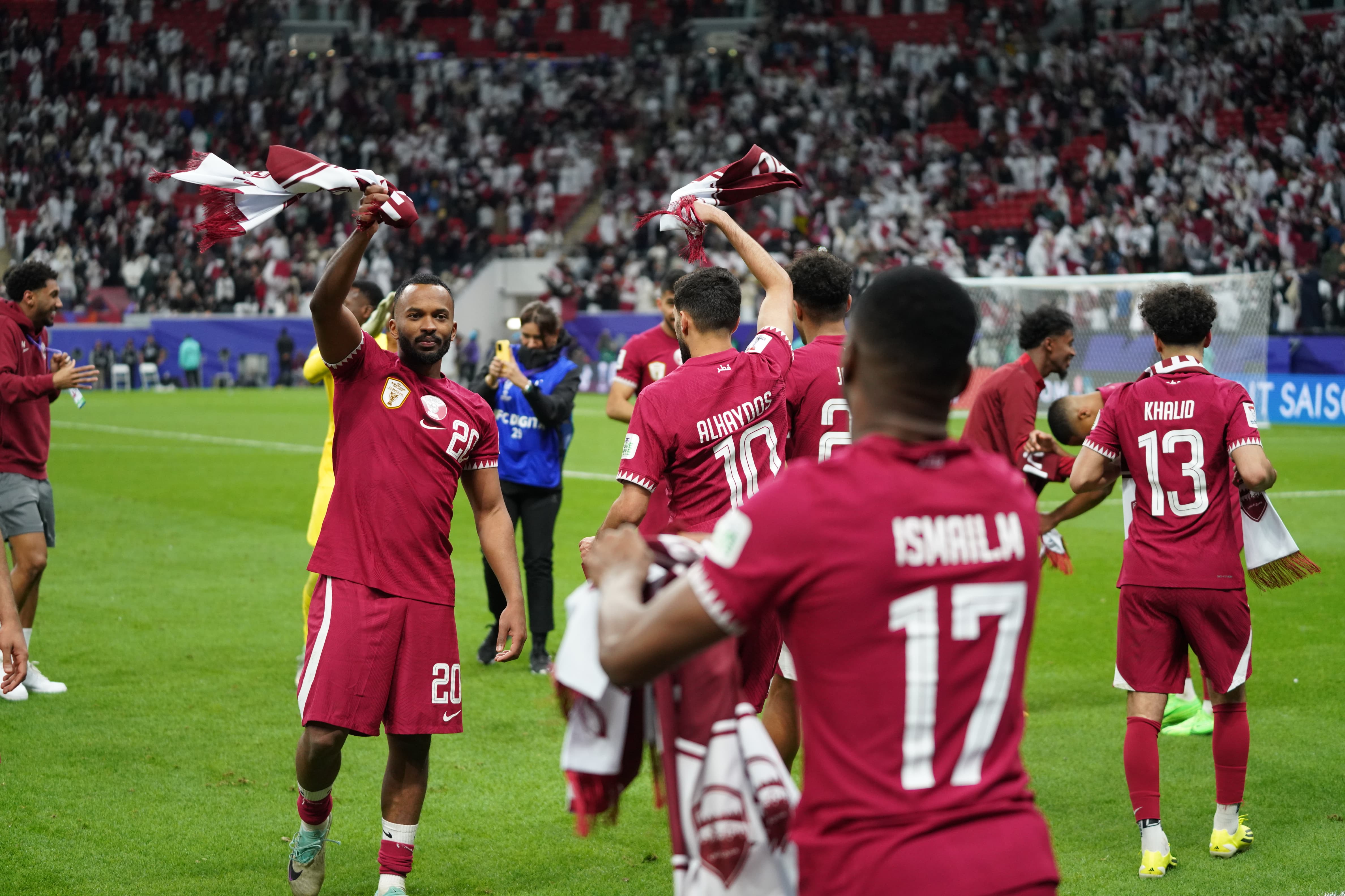 Qatar v Uzbekistan at Al Bayt Stadium in Al Khor