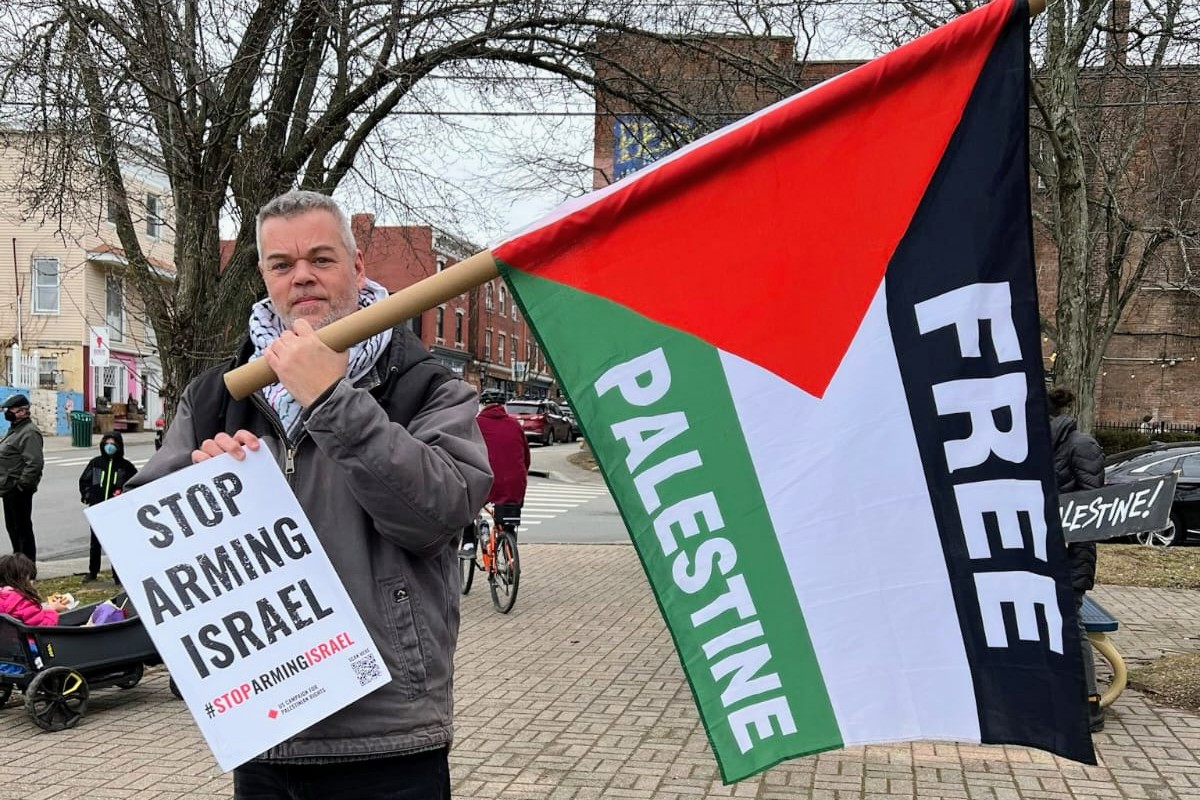 John Francis Mulligan says that after spending his formative years in Northern Ireland during the Troubles, "the starvation of Gaza, the blocking of aid - it's something I really recognize."