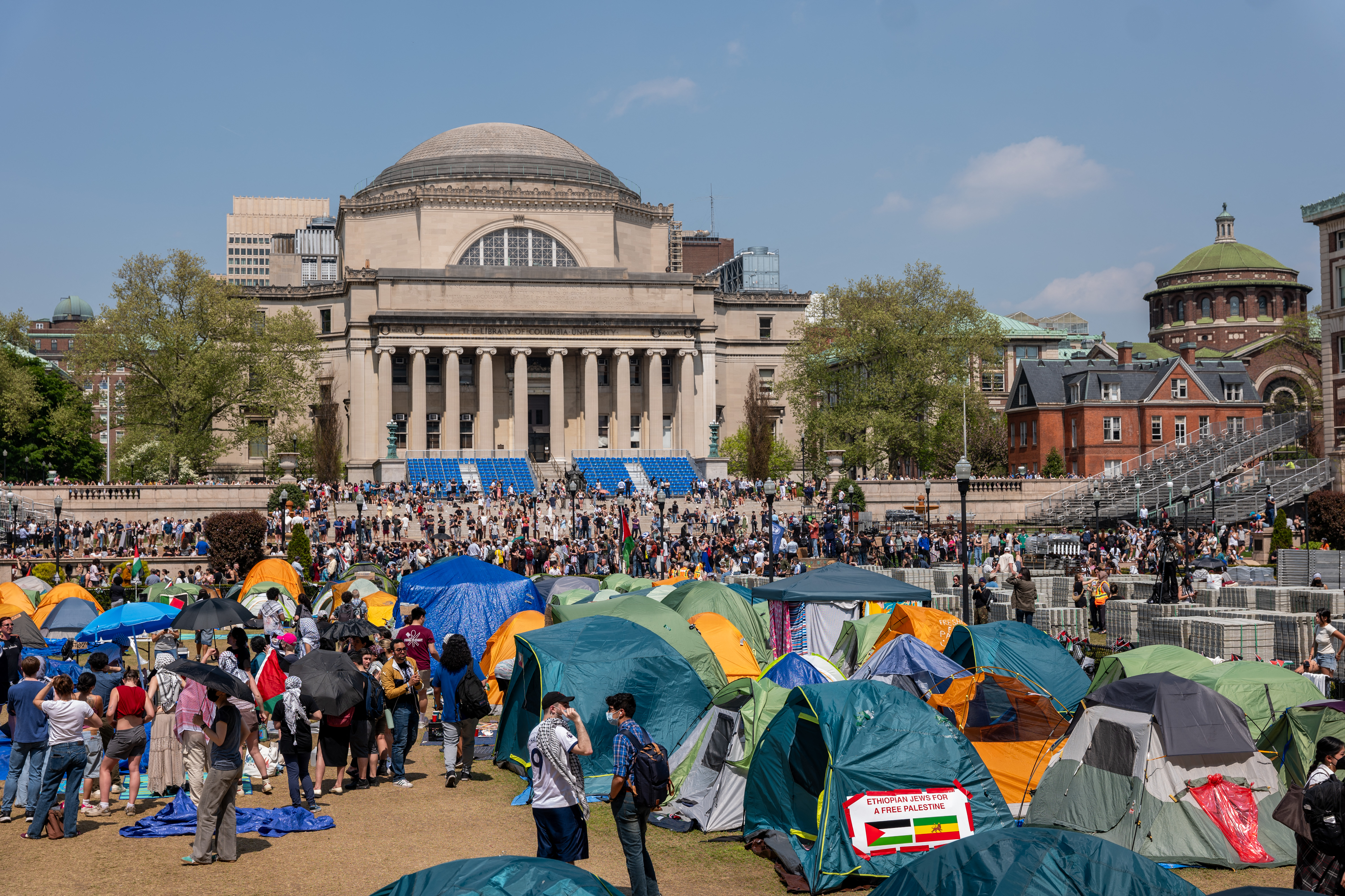 Columbia suspends students after call to end Gaza camp unheeded