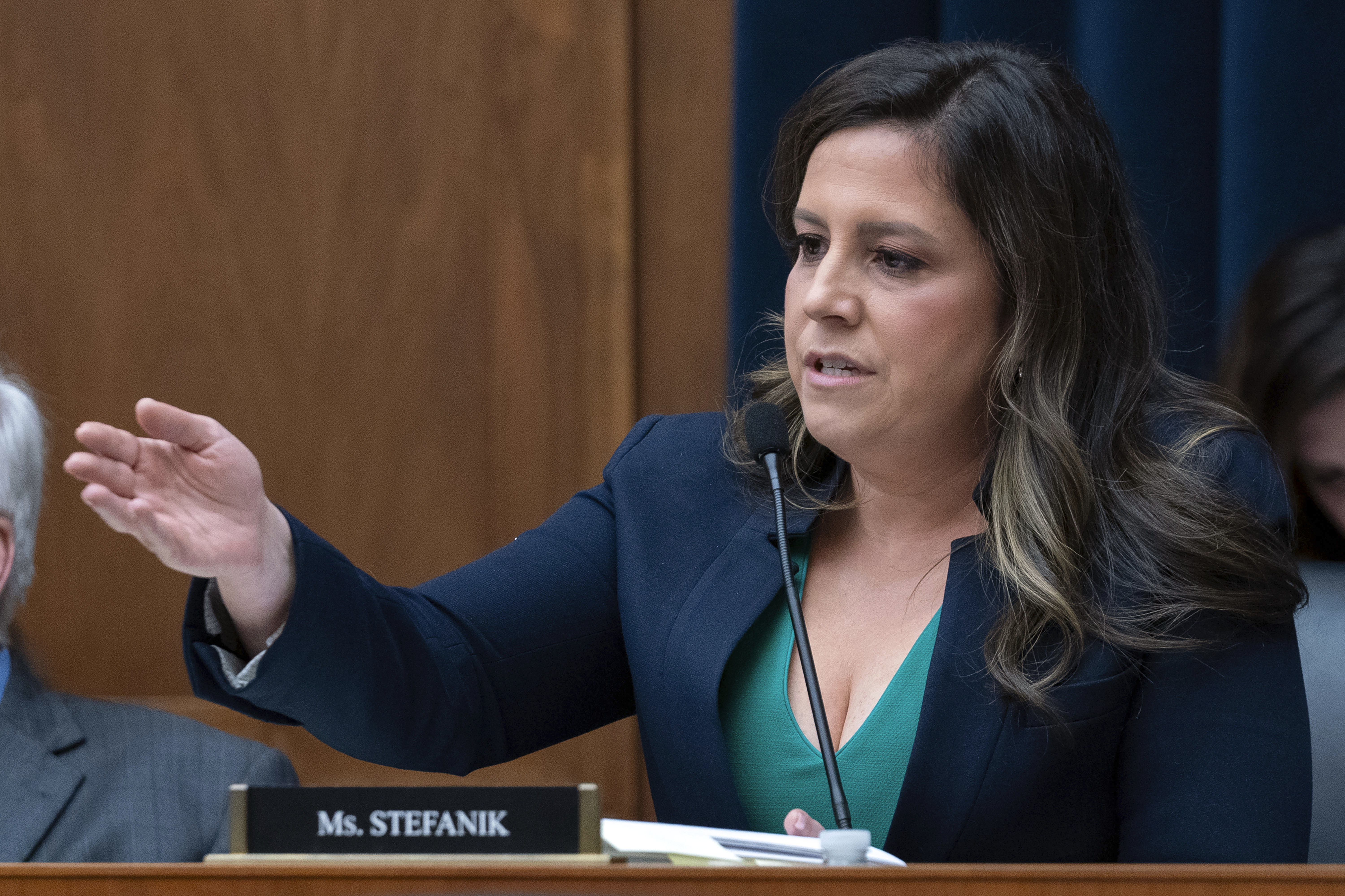 Elise Stefanik speaks during a congressional hearing.
