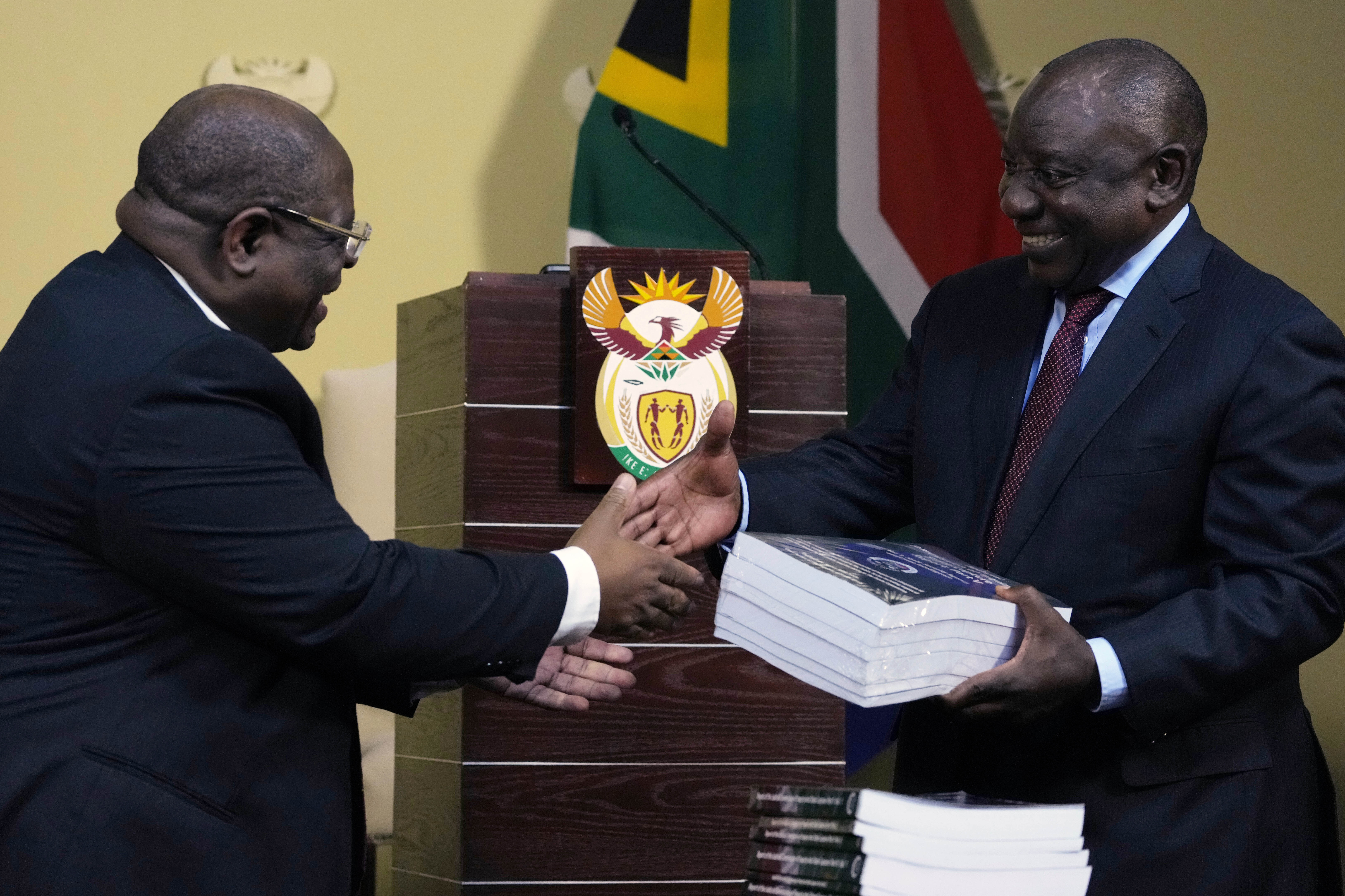 Zondo and president Ramaphosa