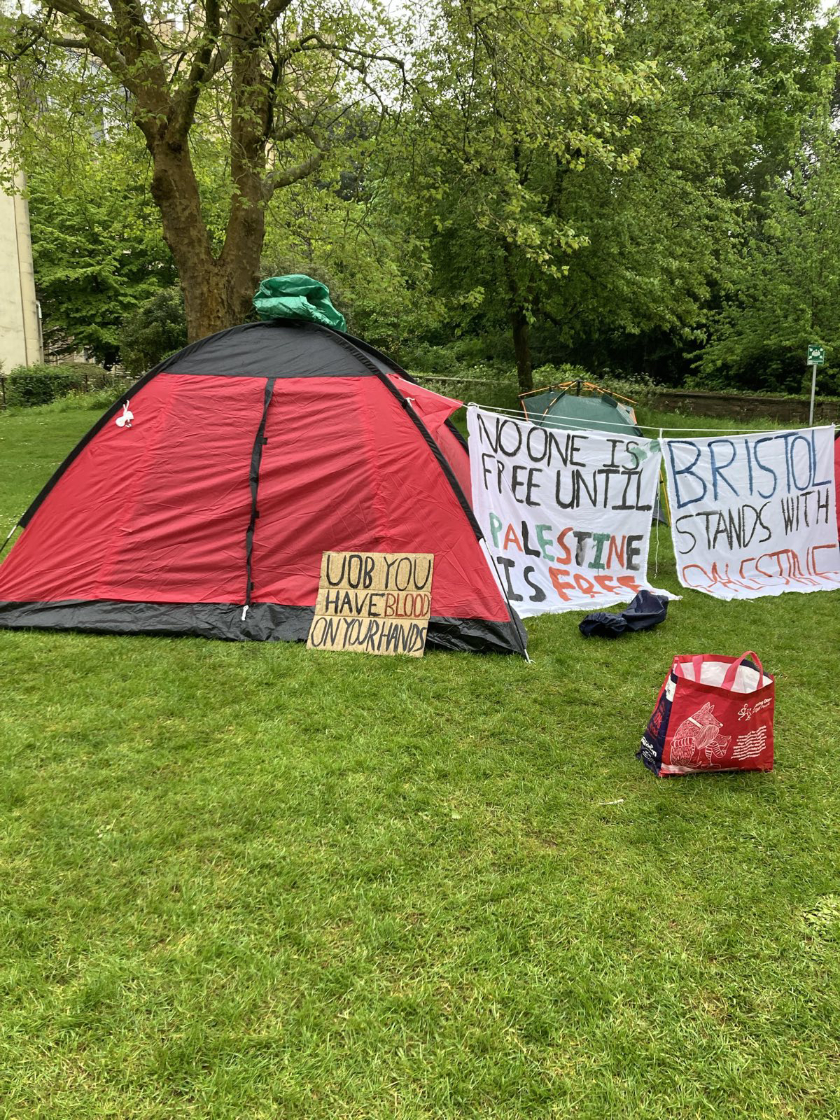 Encampment at the University of Bristol