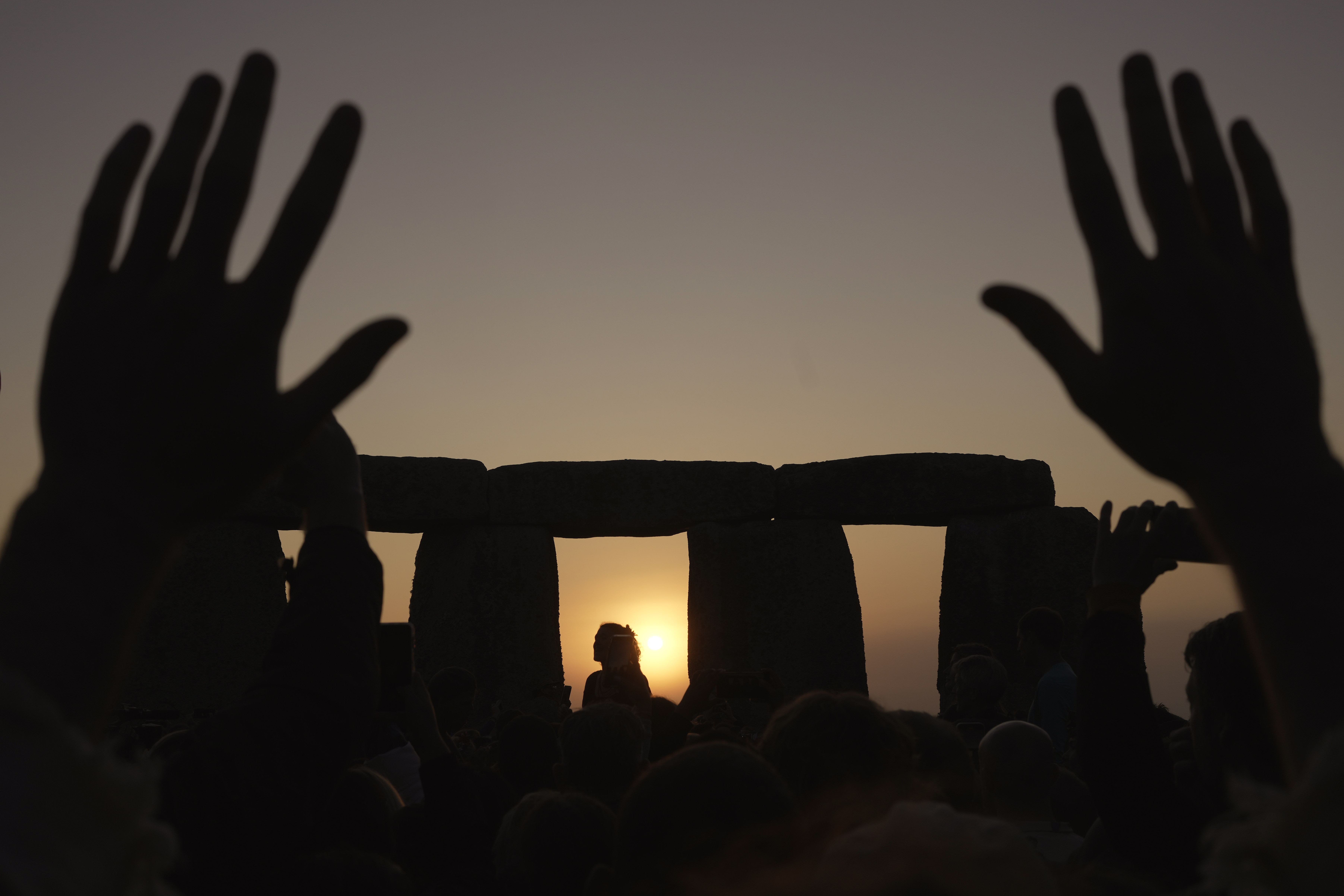 stonehenge and sun