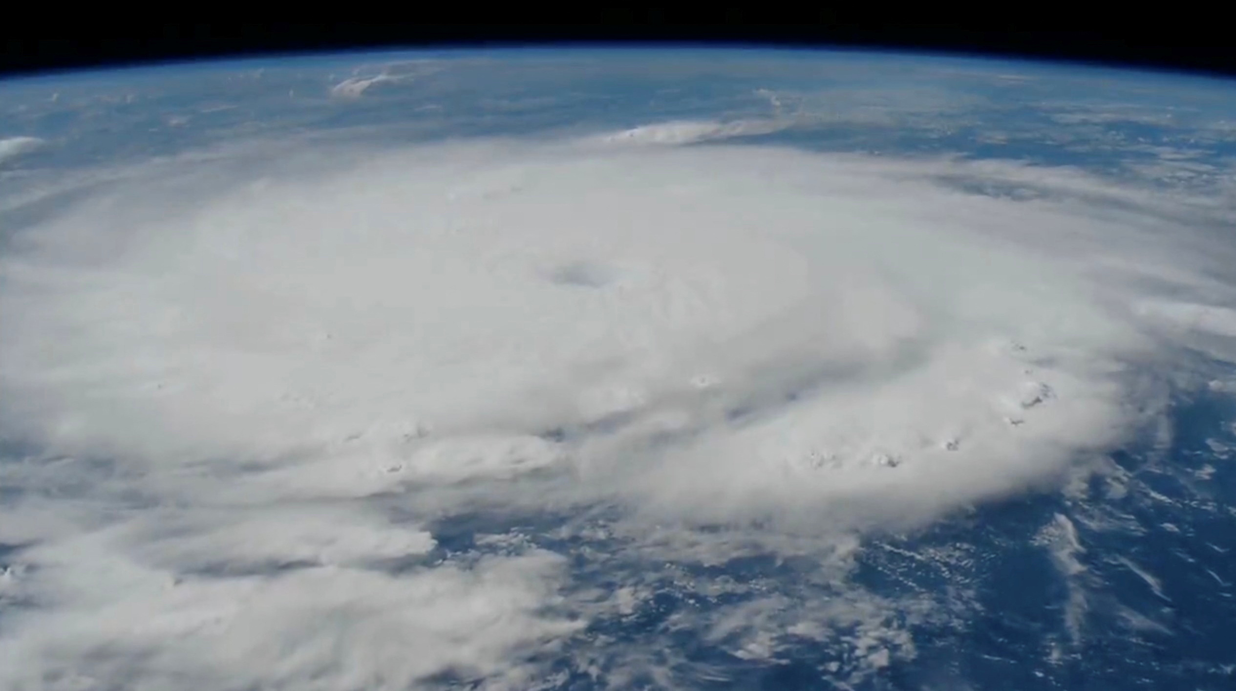 Hurricane Beryl is seen from Space on July 1, 2024 [International Space Station via X/Handout via Reuters]