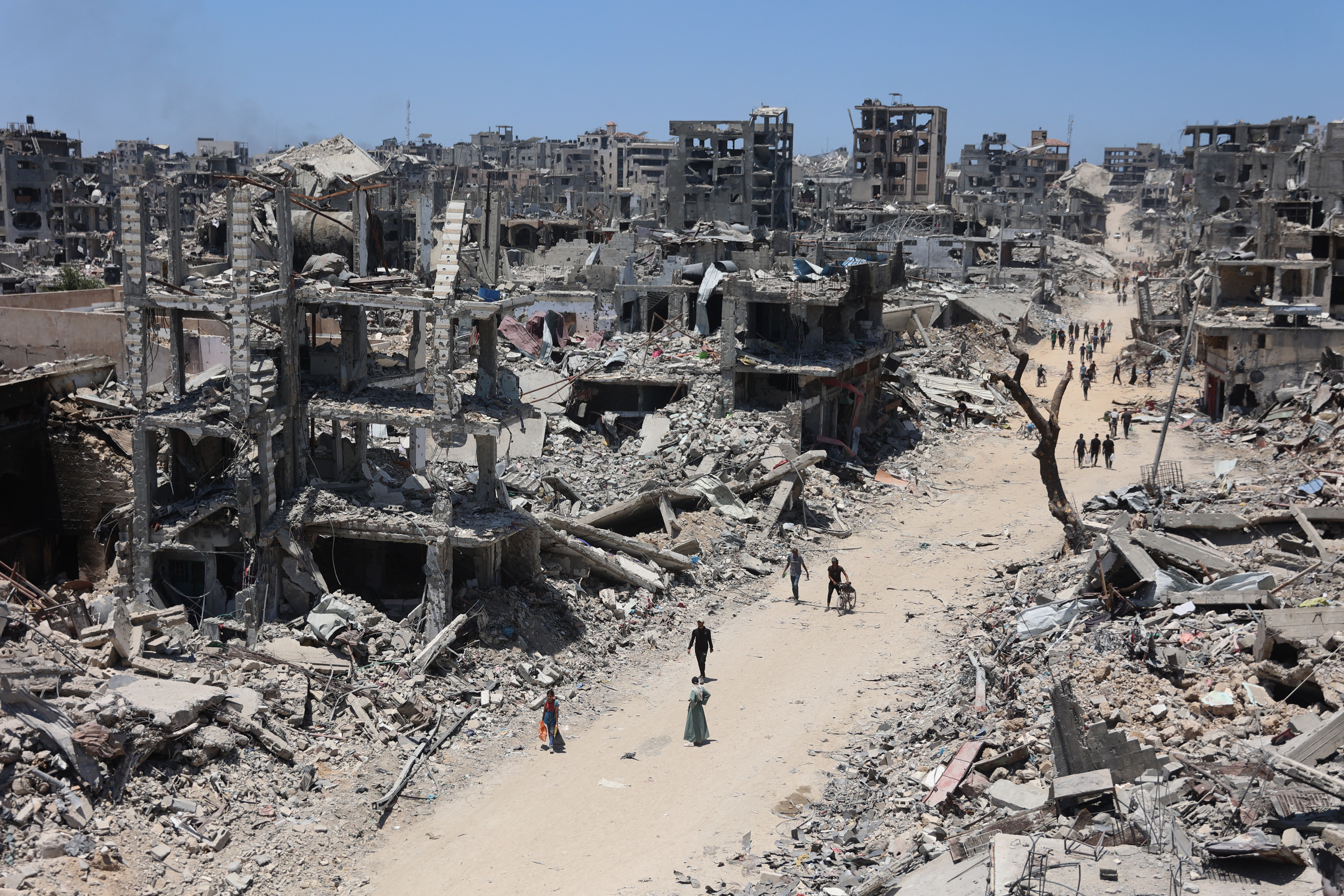 Destroyed Shujaiya neighbourhood