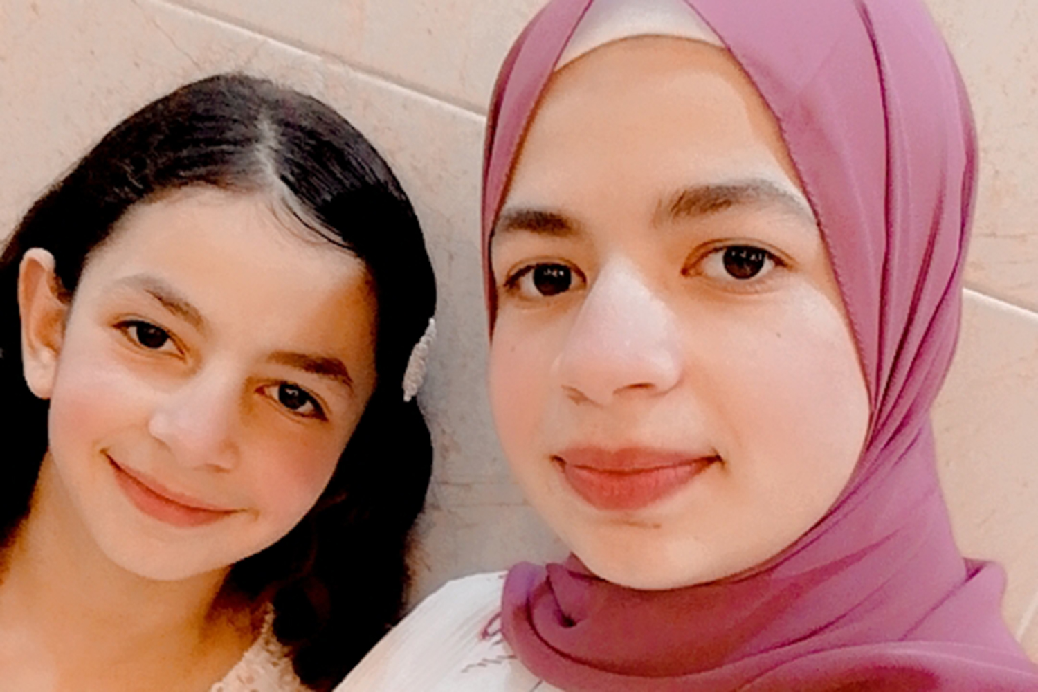 Retaj, left, and Nuseiba, were killed in Israel's attack on al-Tabin school, which was sheltering displaced people in Gaza