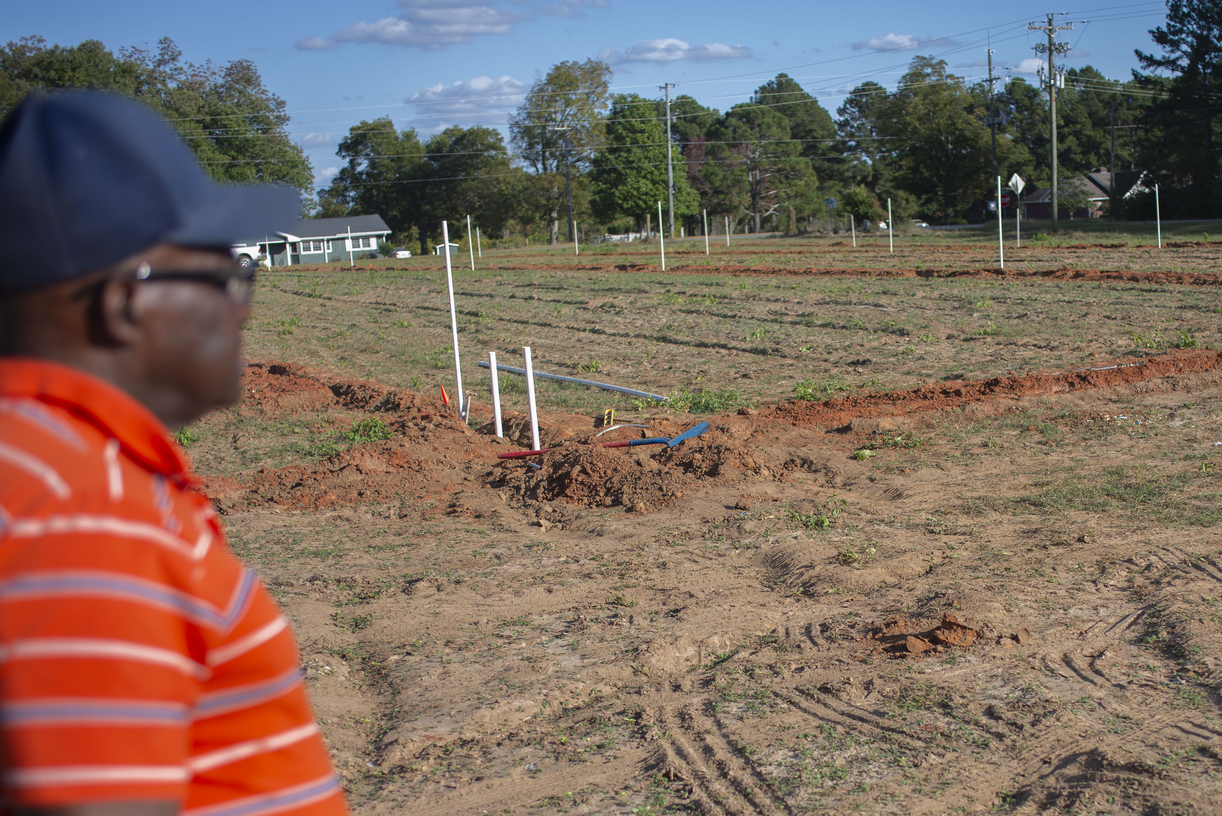 Curtis Plant surveys his farm fields