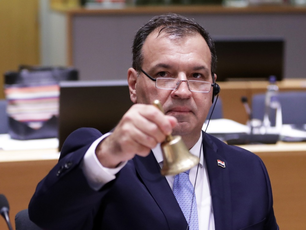 Croatia's former health minister Vili Beros was arrested alongside other health officials and hospital directors [File: /Olivier Hoslet/EPA]