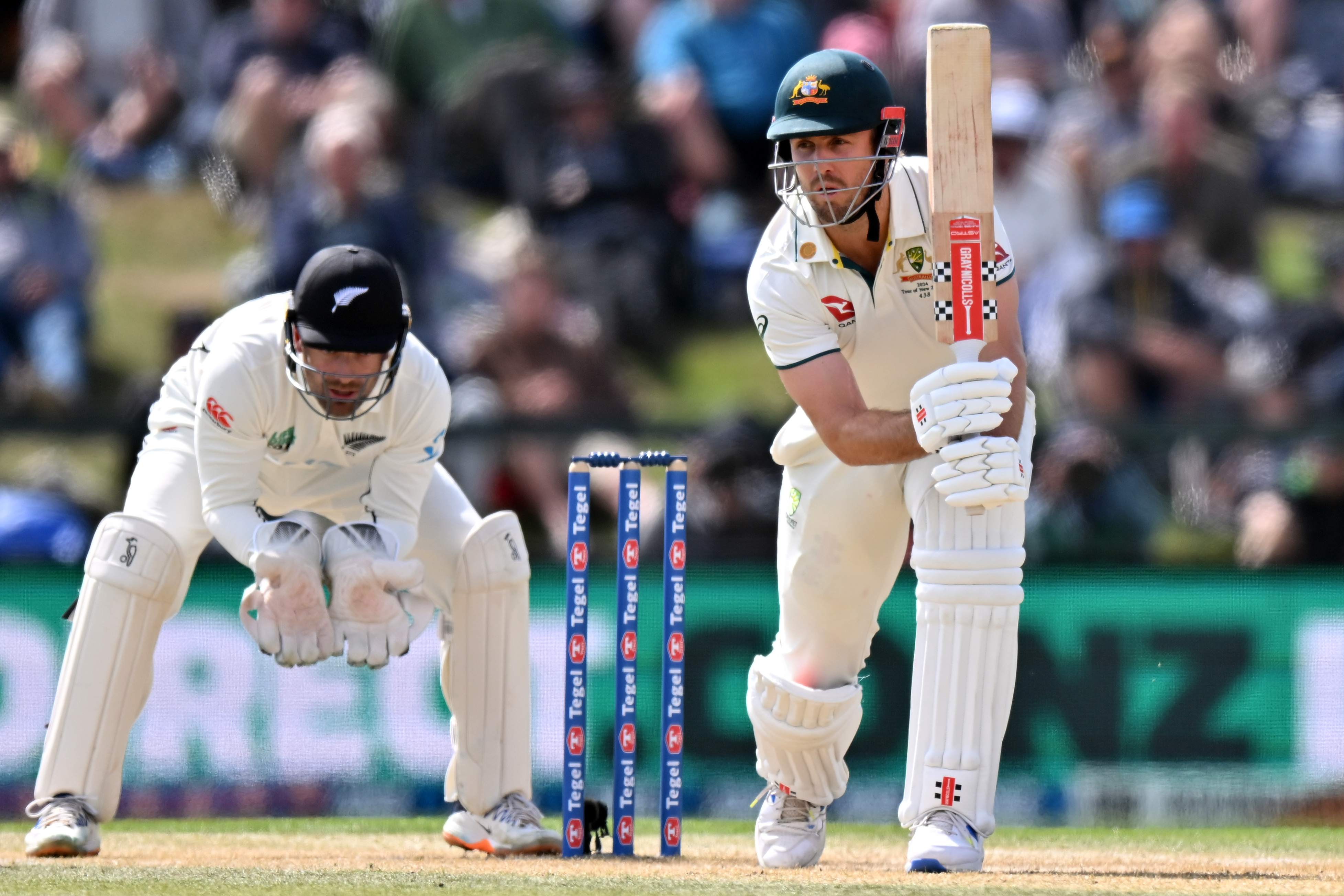 Mitchell Marsh batting.