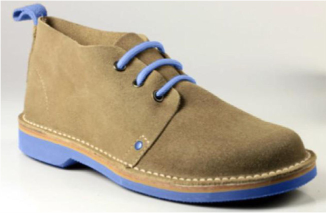 Photoshop mockup of Veldskoen's first shoe