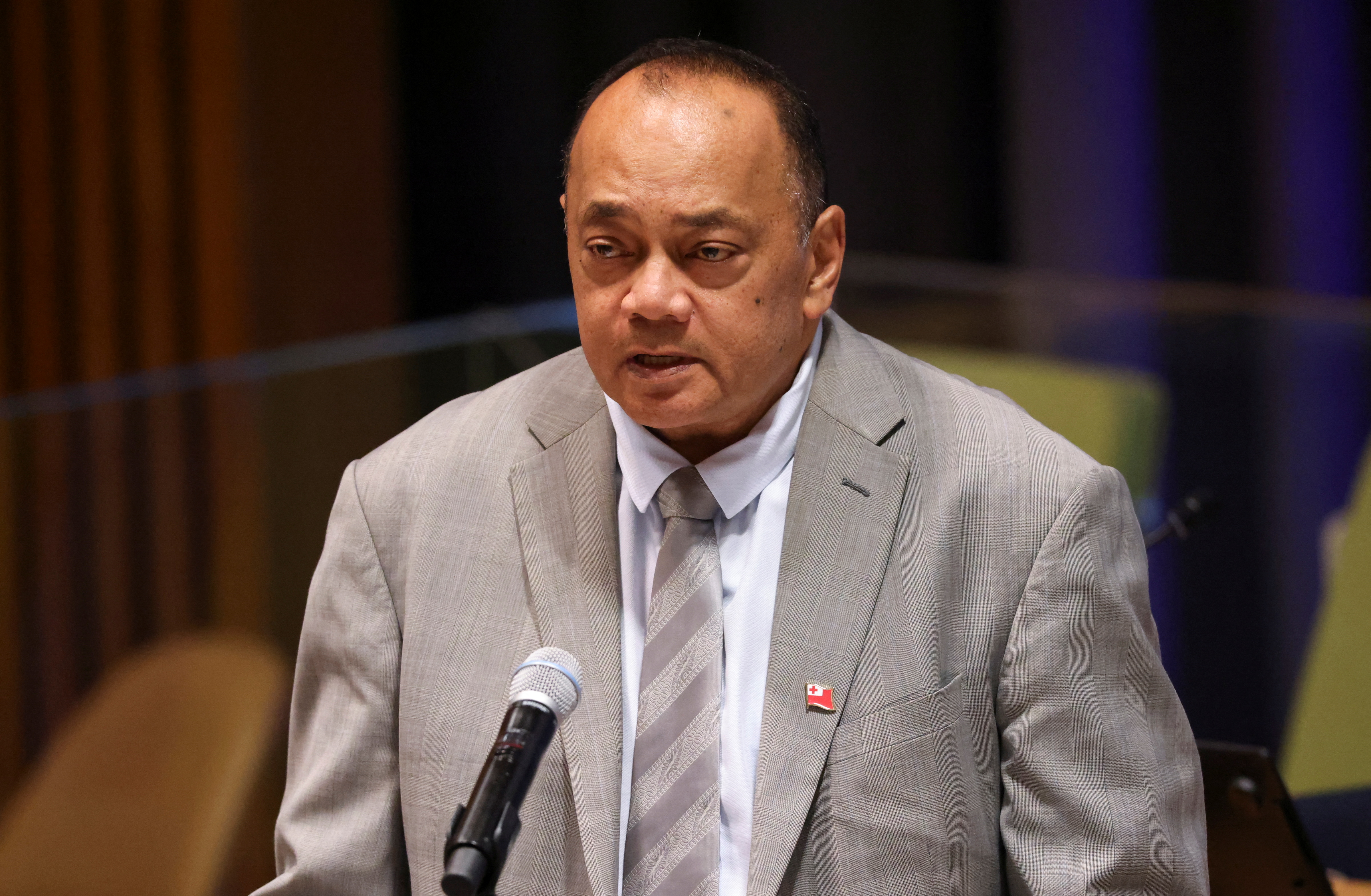Tonga's Prime Minister Siaosi Sovaleni