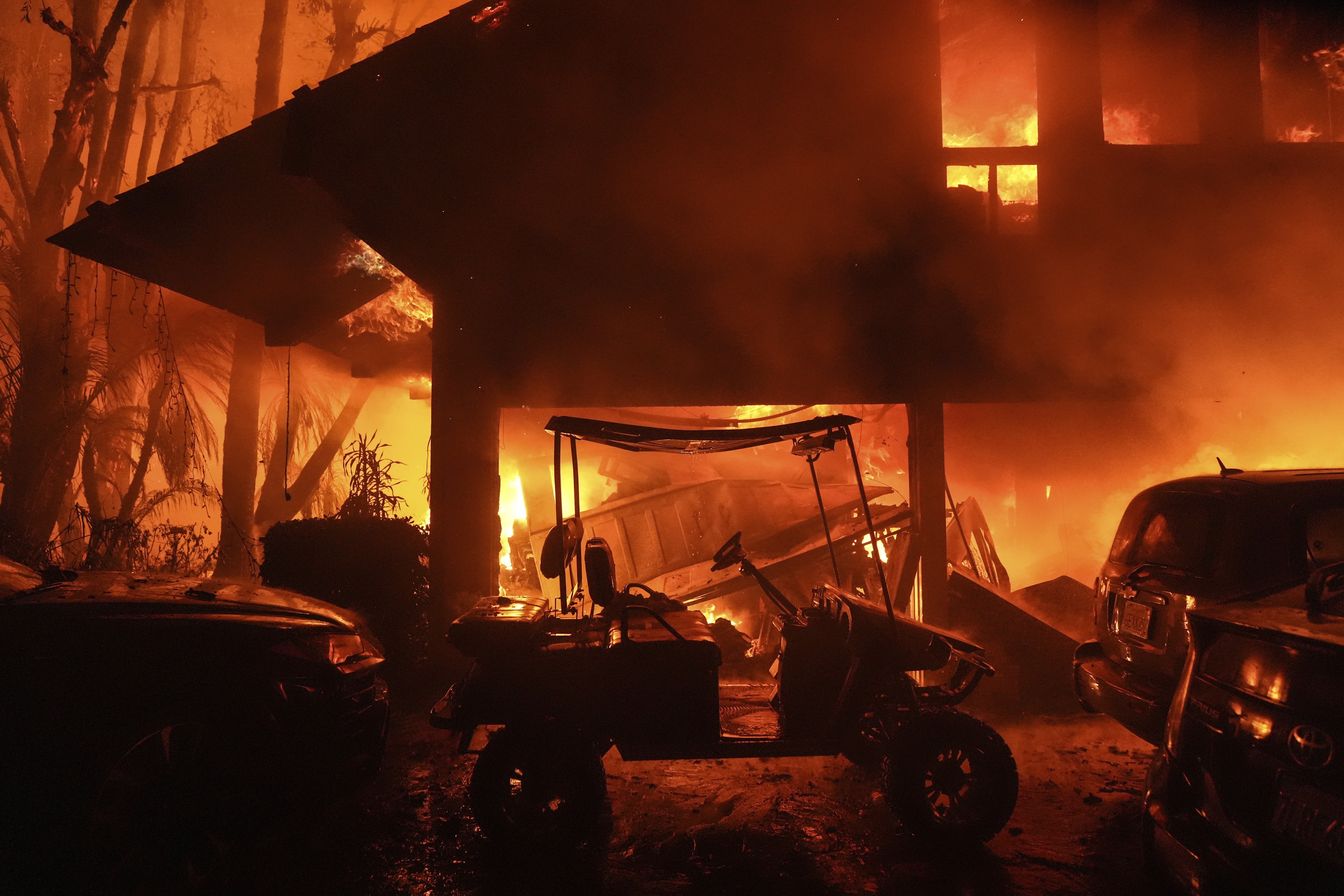 A wildfire in Malibu prompts evacuations as it burns near Pepperdine University