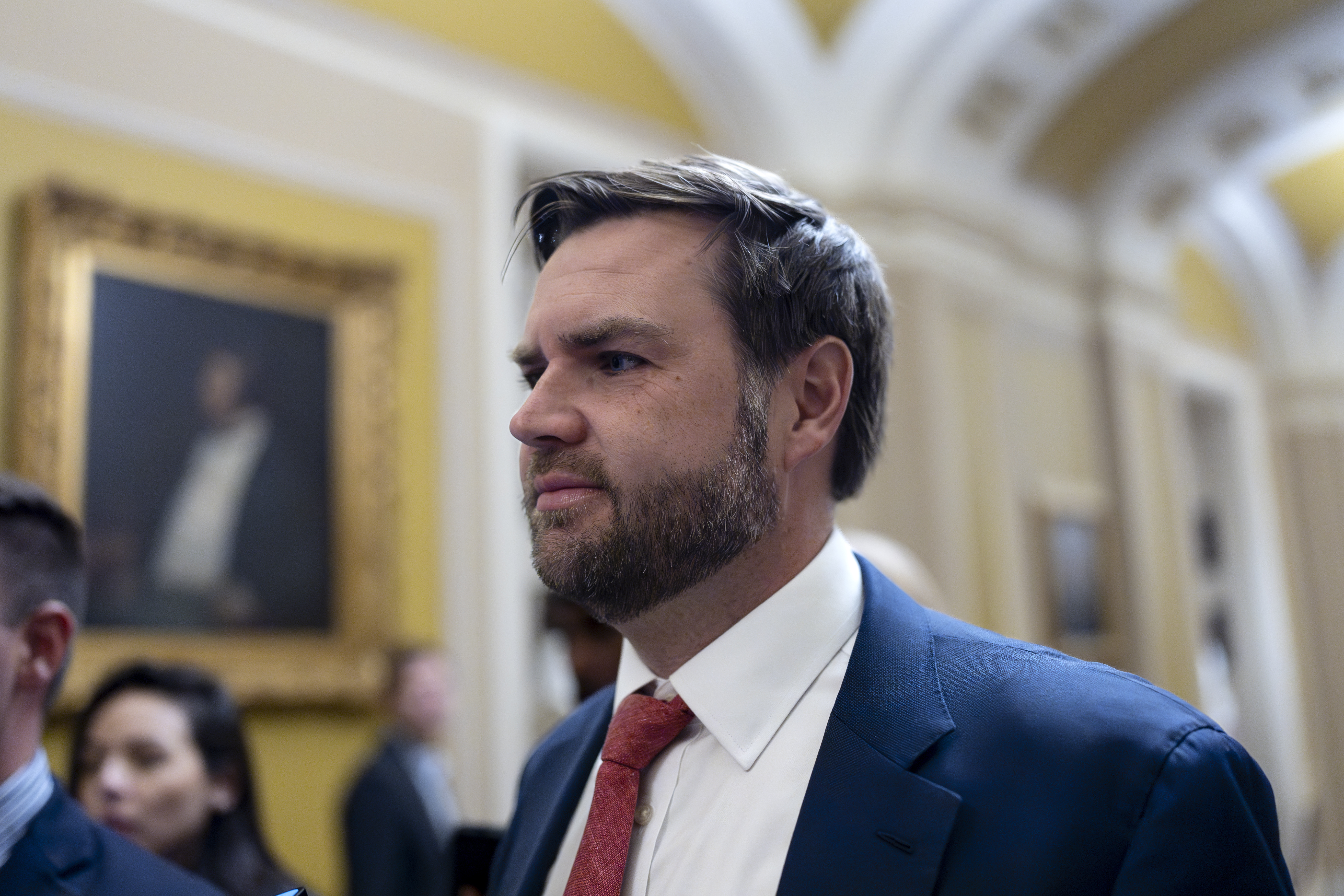 JD Vance walks the halls of Congress