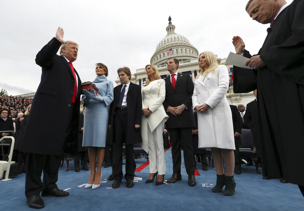 Trump takes the oath of office