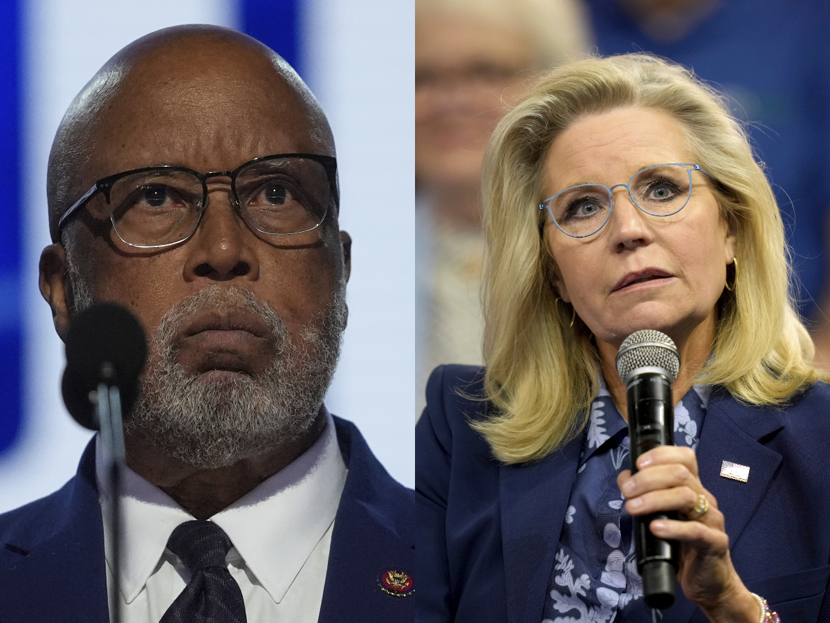 Bennie Thompson and Liz Cheney in split screen