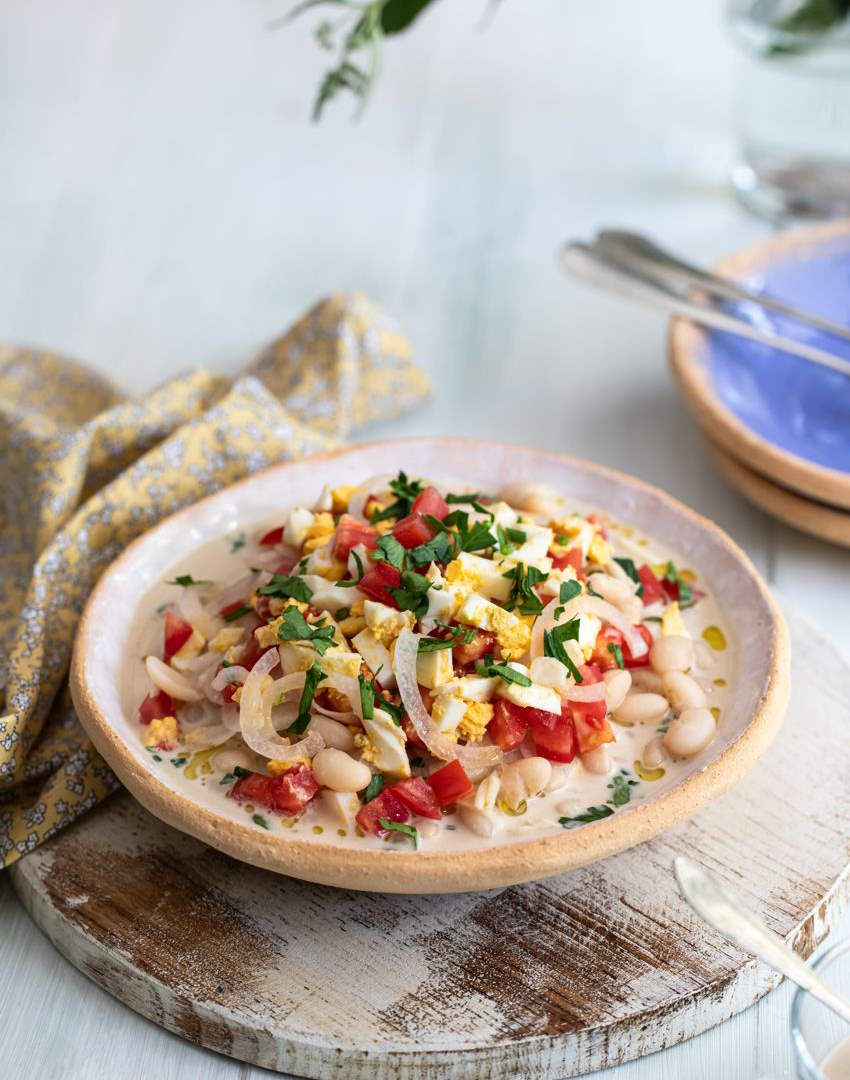 Piyaz (White Beans with tahini)