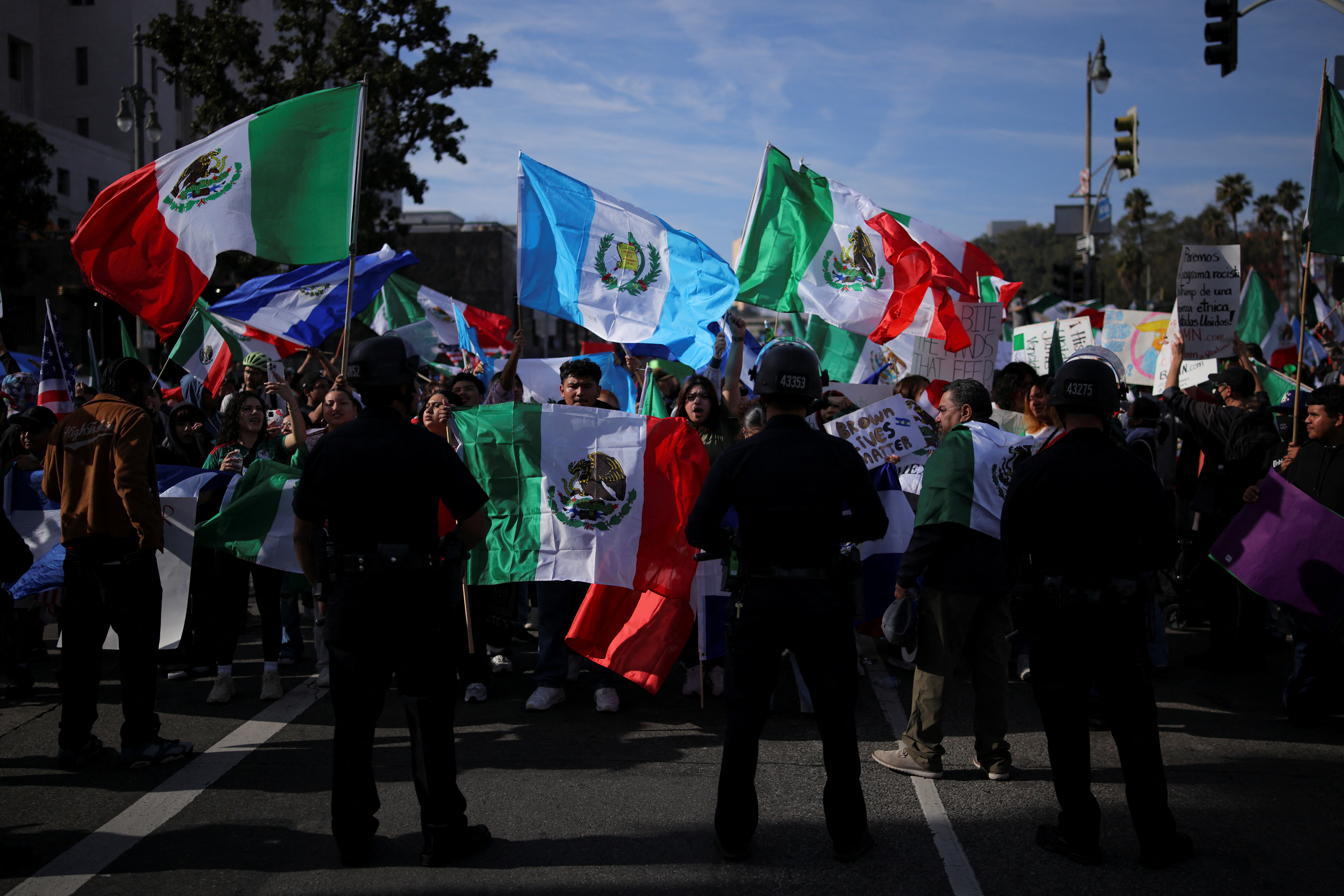 Some US businesses close in a 'day without immigrants'