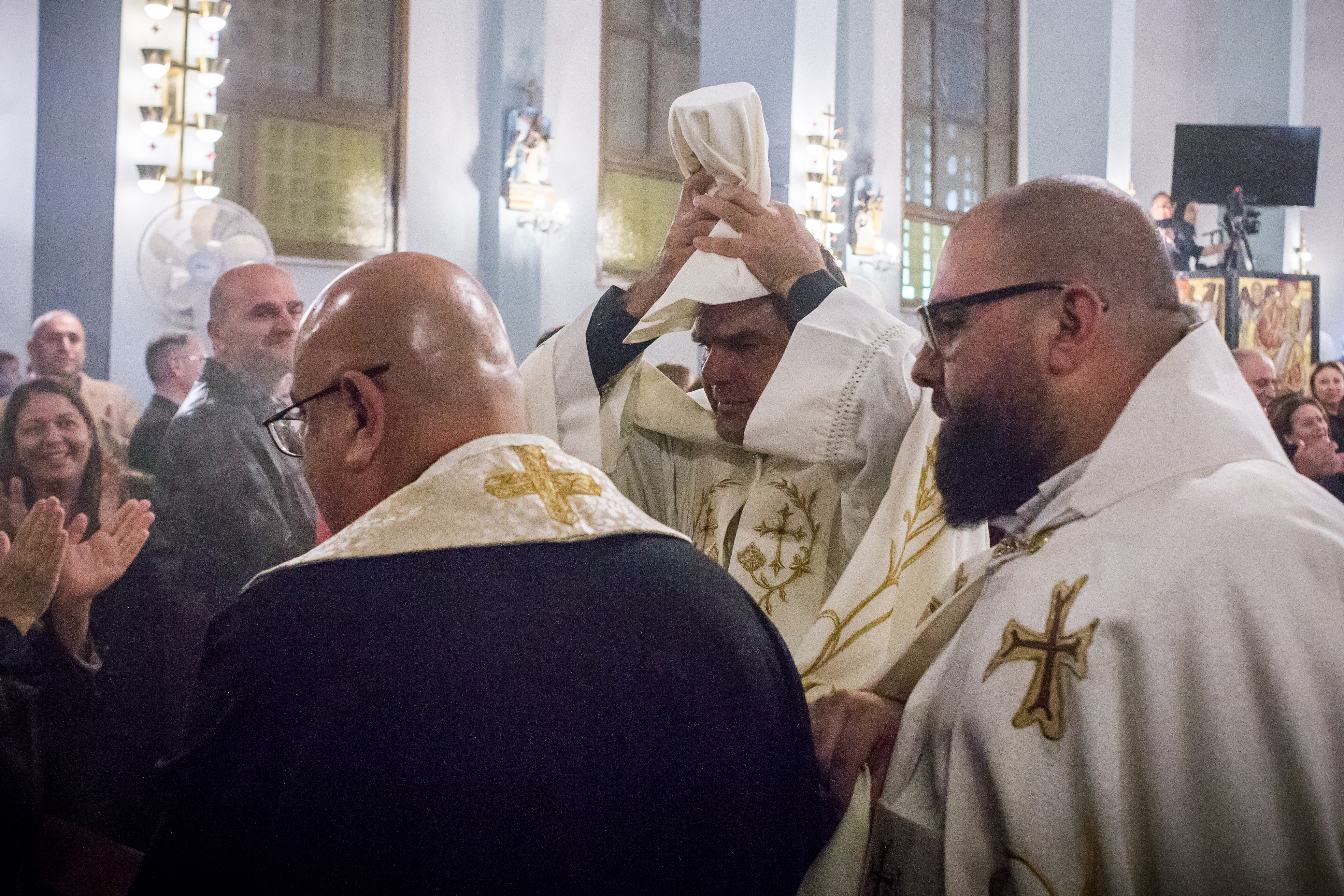 Celebrations for the appointment of the first Cypriot Maronite priest within the Maronite community of Cyprus, at the Cathedral of the Cypriot Maronites in Nicosia, Our Lady of Graces. Cyprus. Nicosia, Cyprus