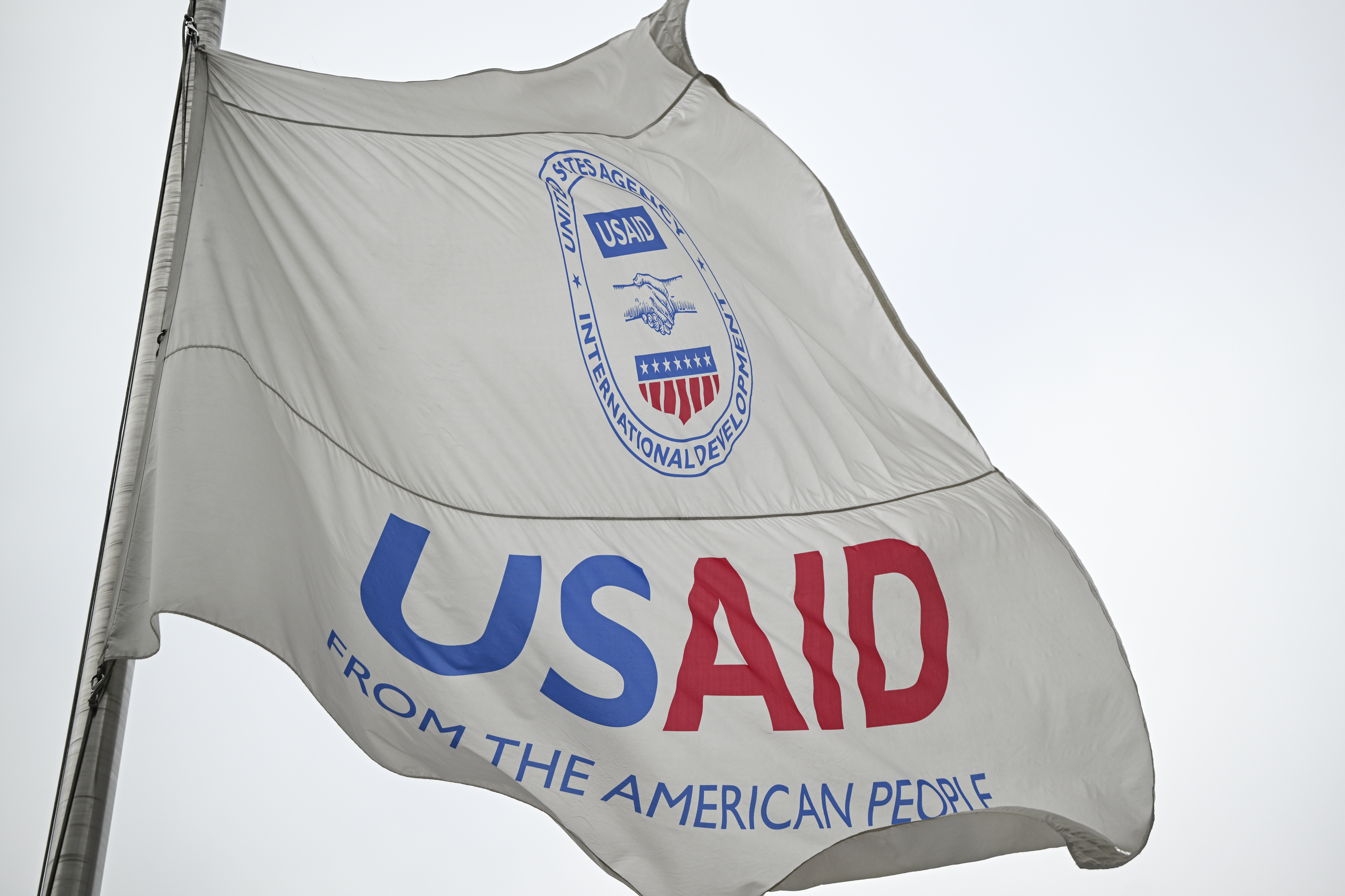 a USAID flag