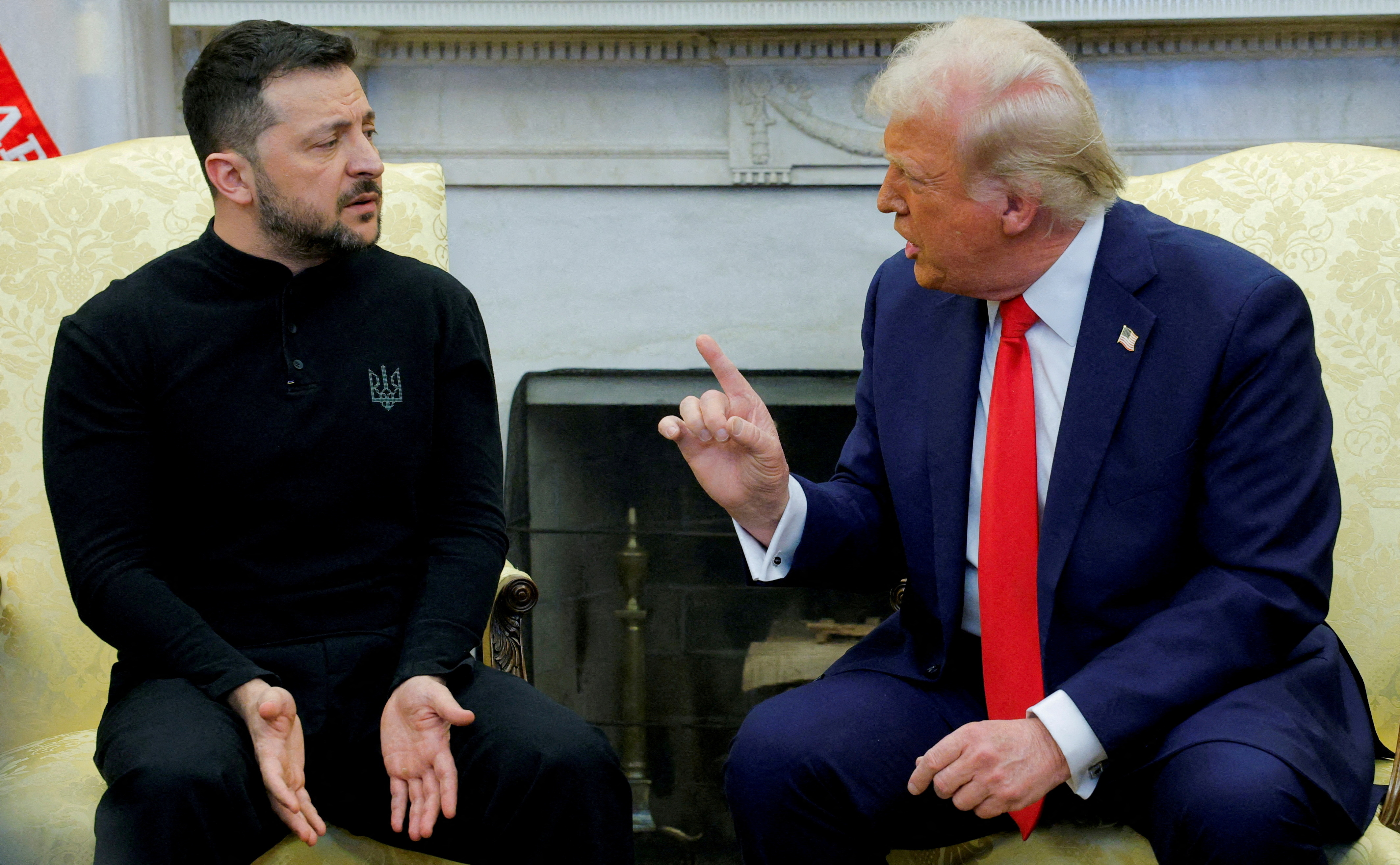 US President Donald Trump meets Ukrainian President Volodymyr Zelenskyy