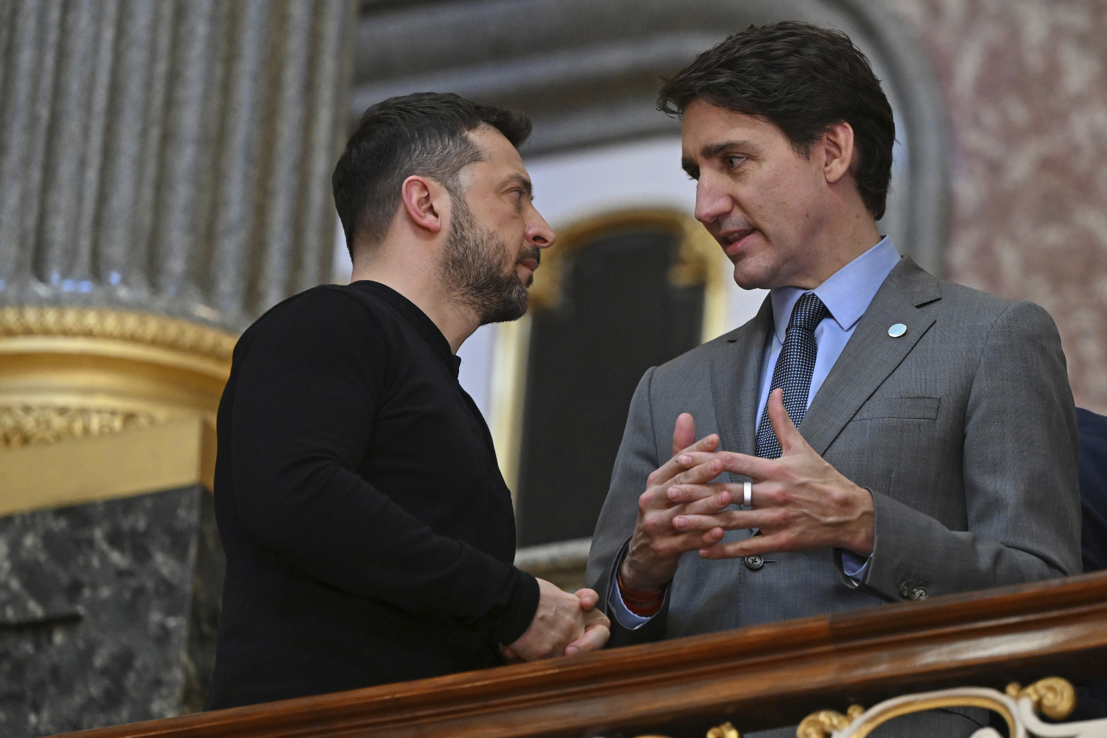 Trudeau and Volodymyr Zelenskyy