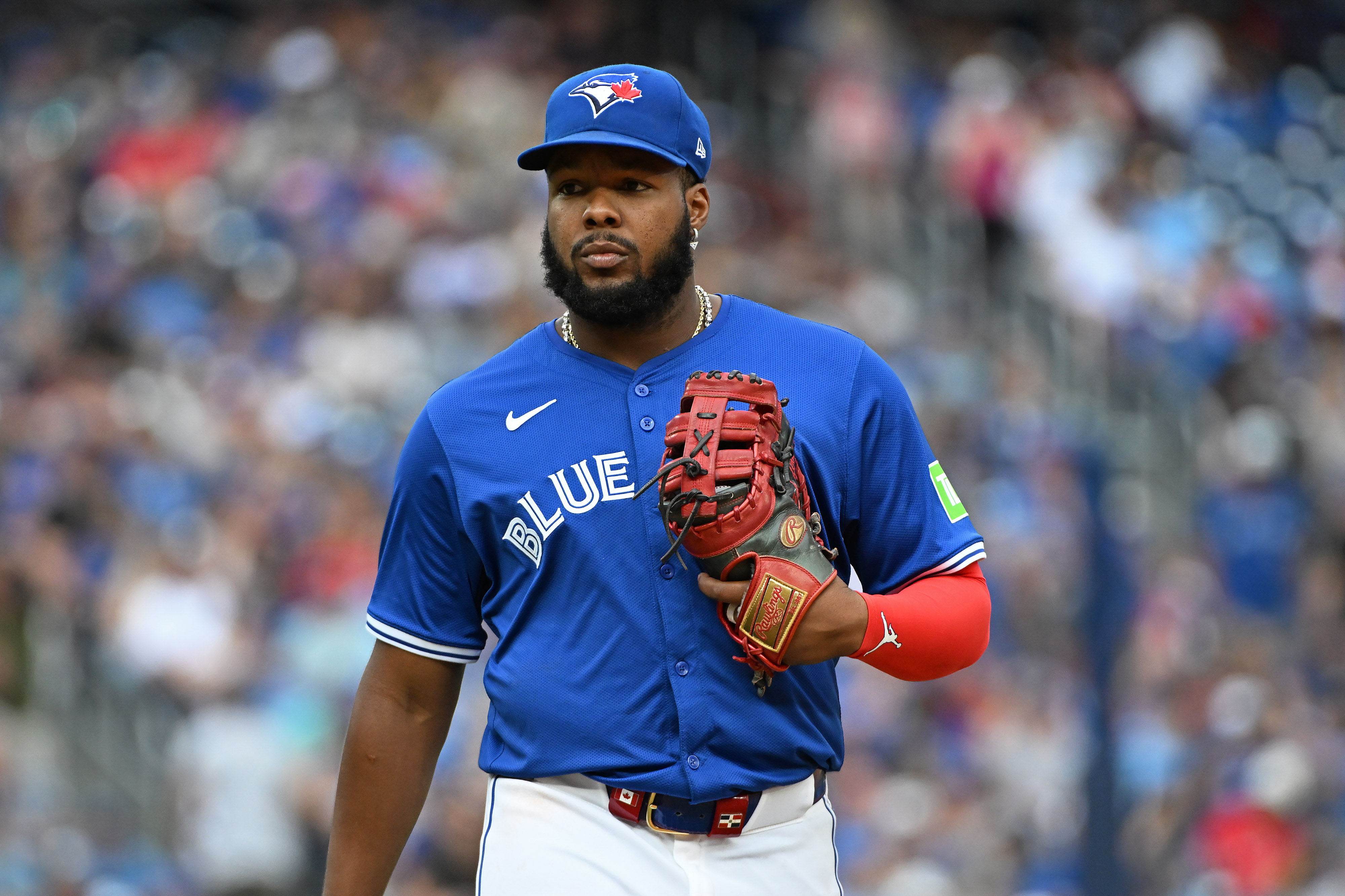 Vladimir Guerrero Jr. reacts.