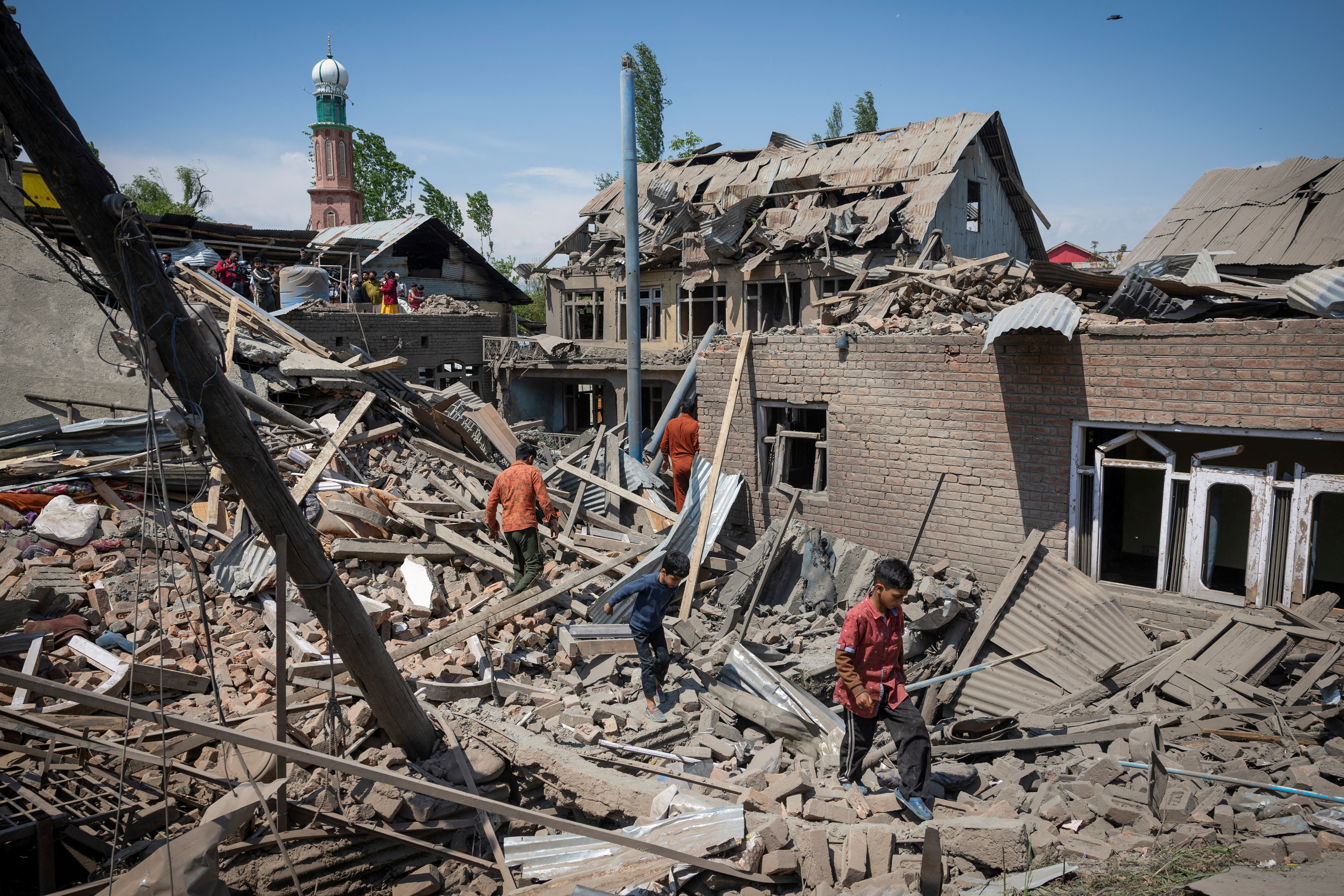 House demolished in Kashmir