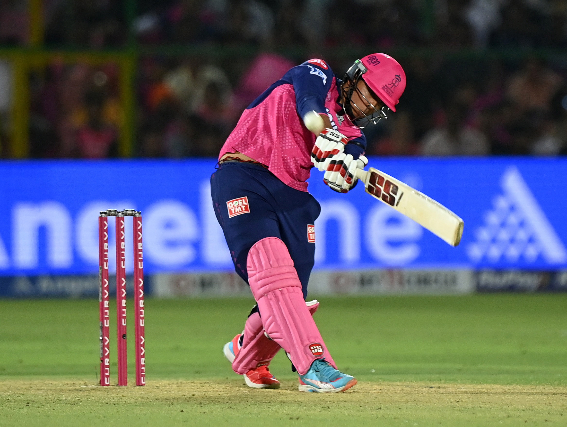 Vaibhav Suryavanshi in action.