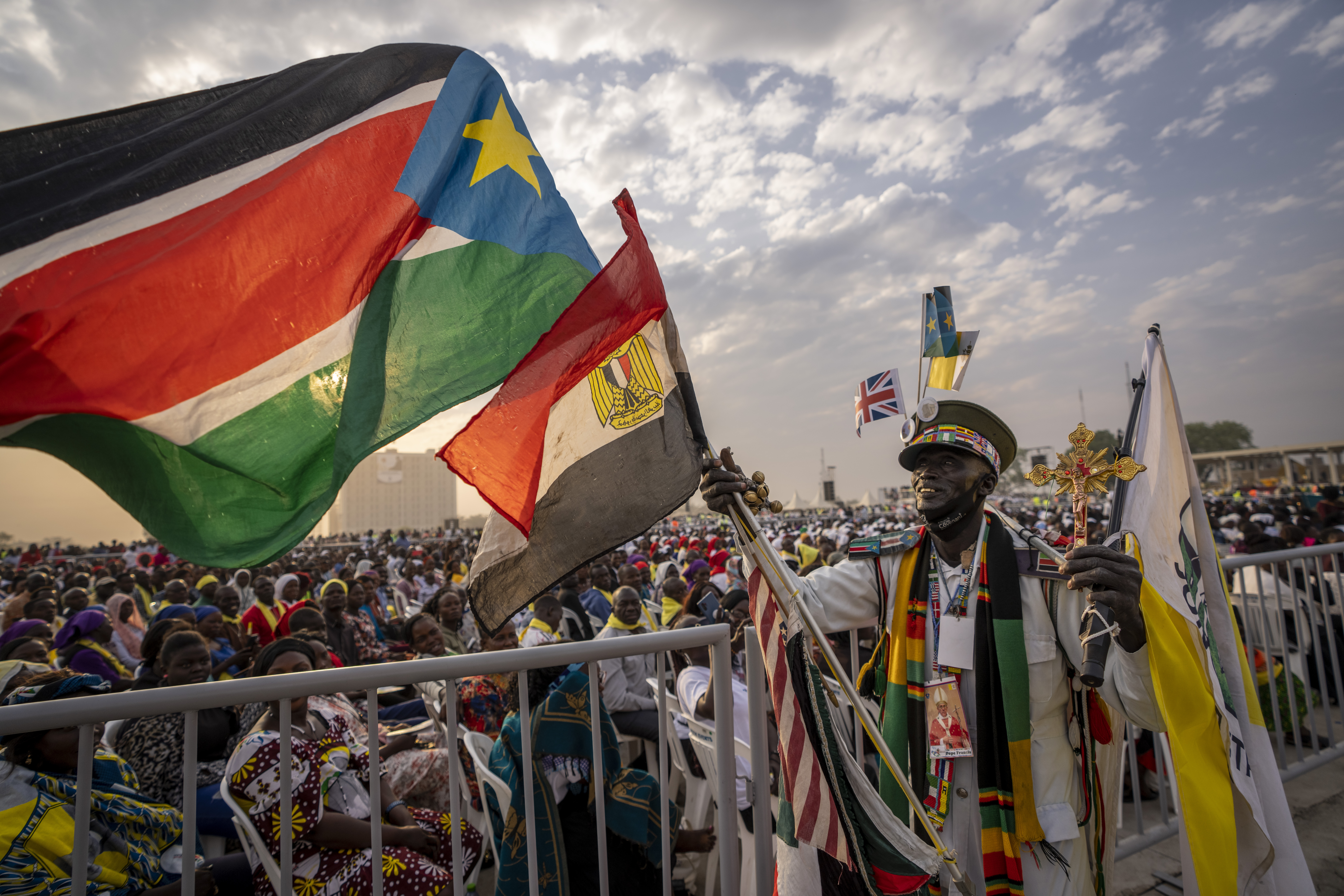South Sudanese welcome Pope Francis