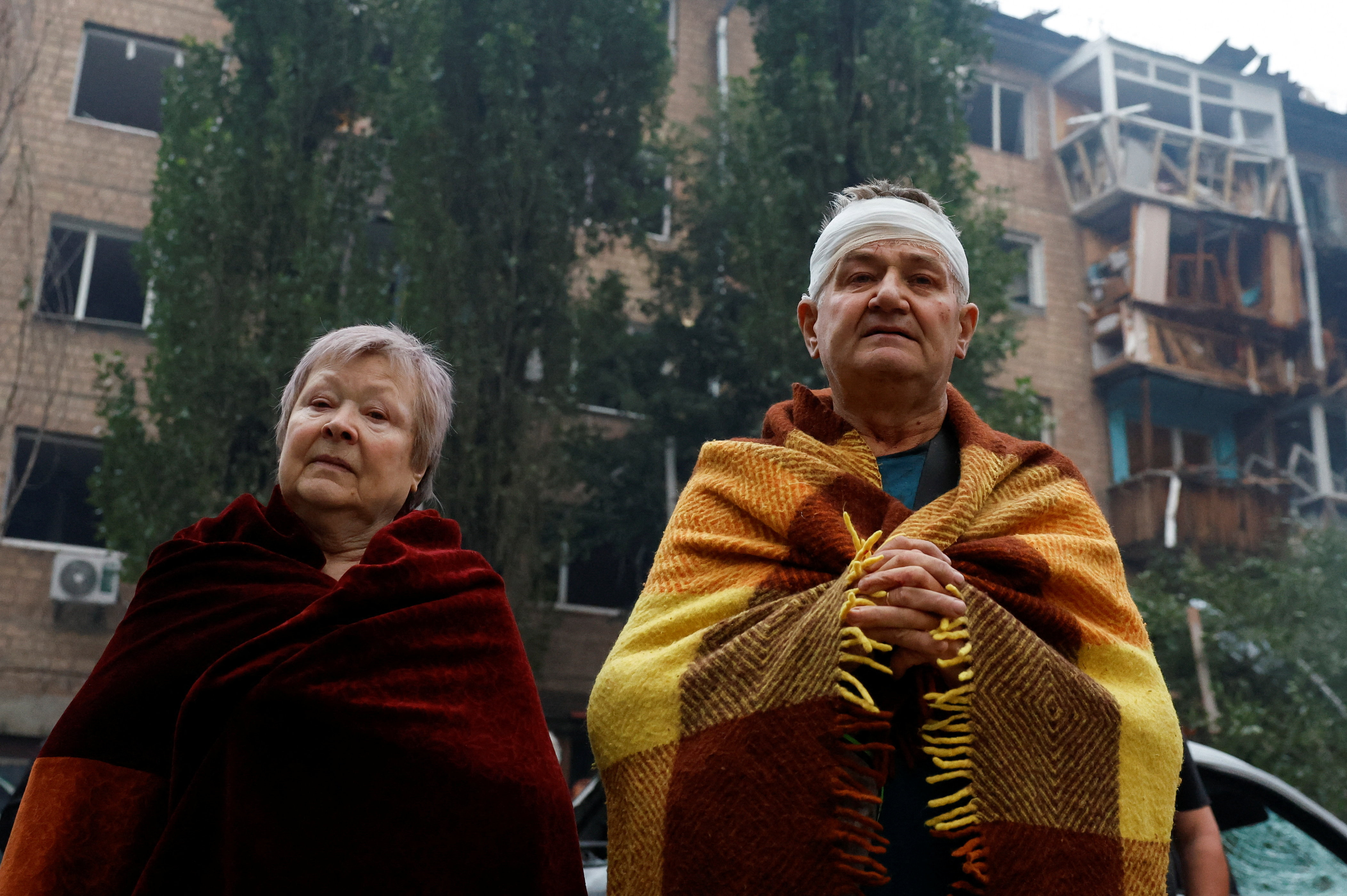 Fires and destruction as missile attacks rattle Ukraine's capital