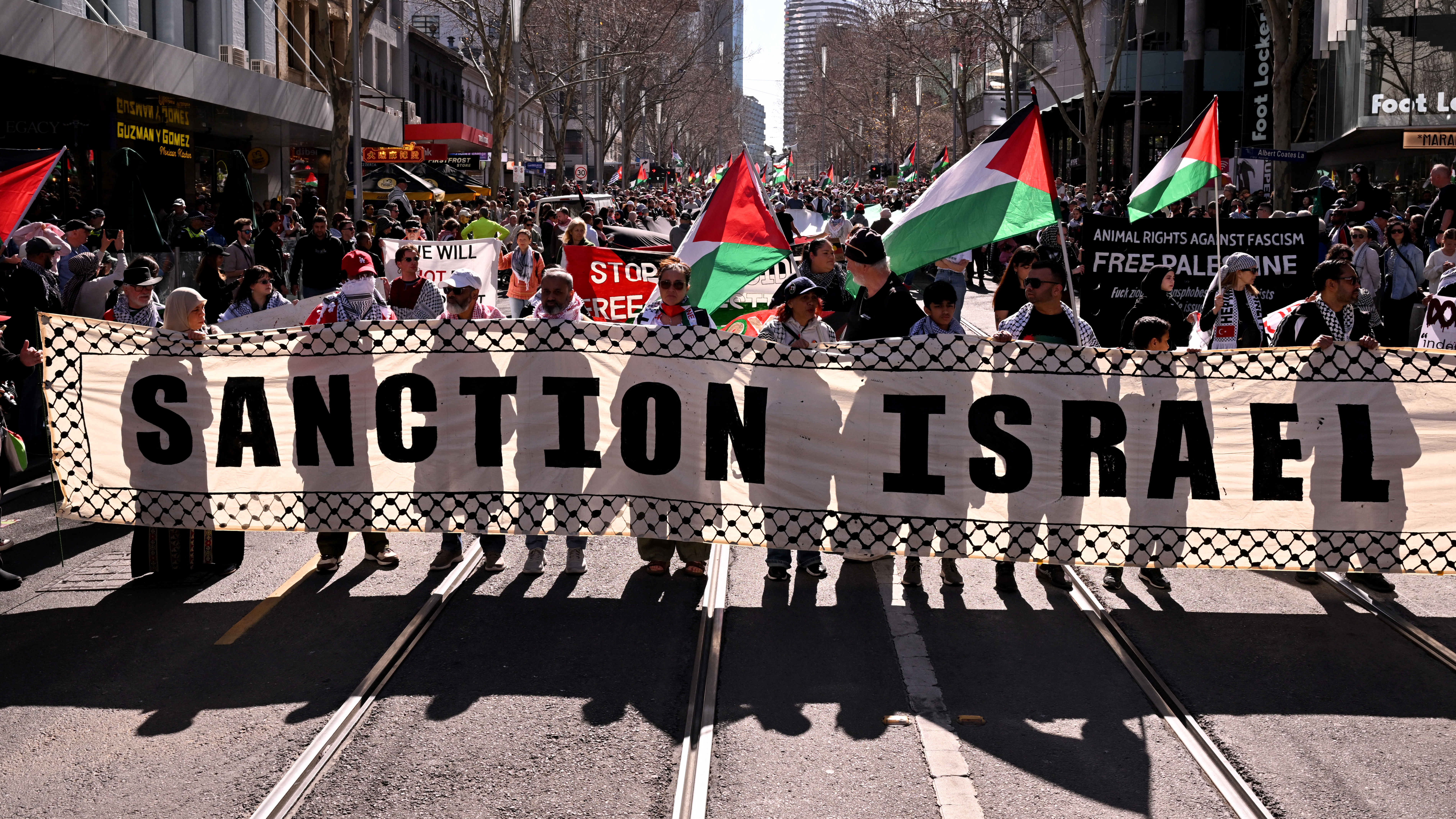 Widespread protests held in Australia to support Palestinians