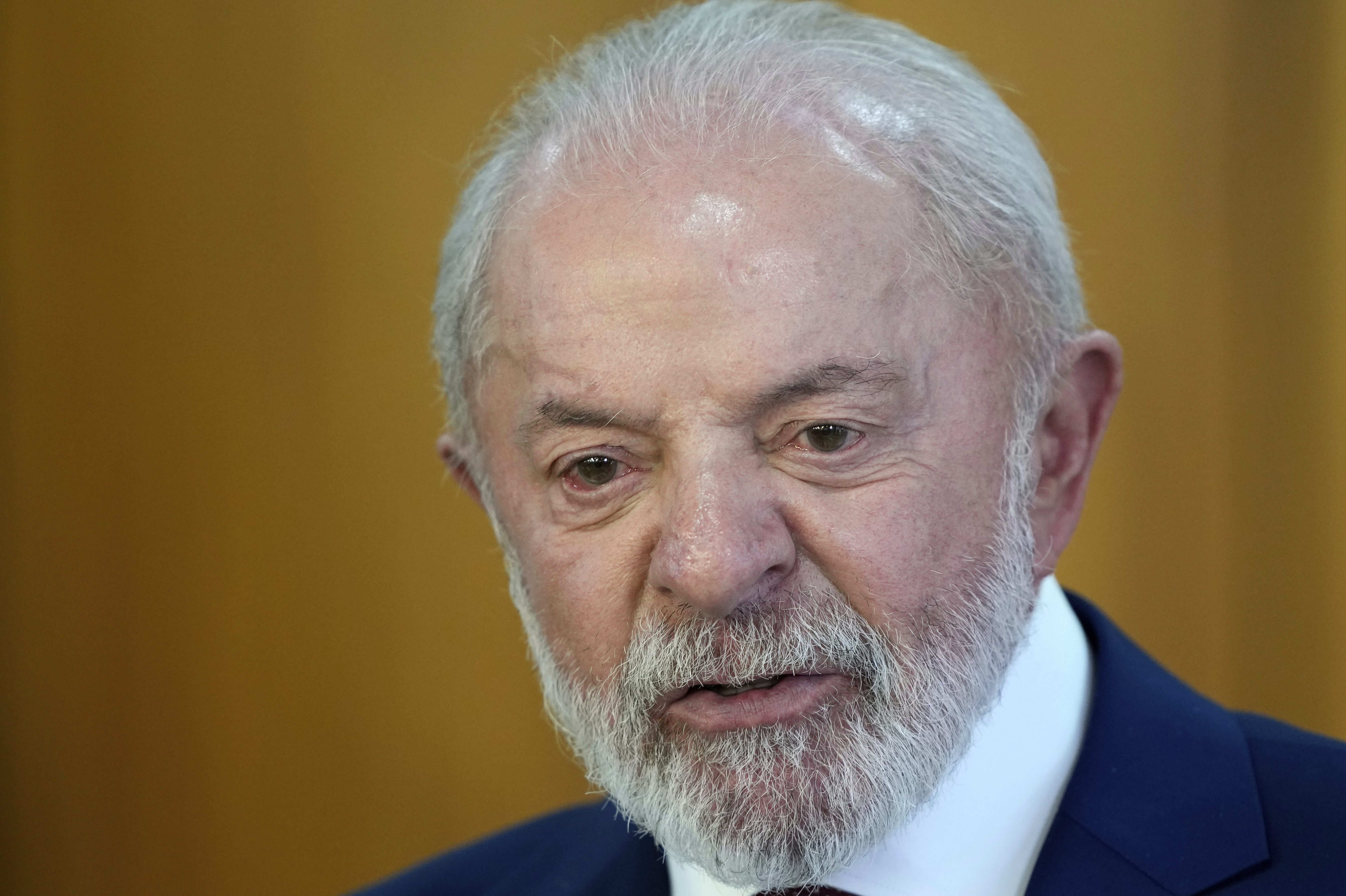 President Lula in close-up