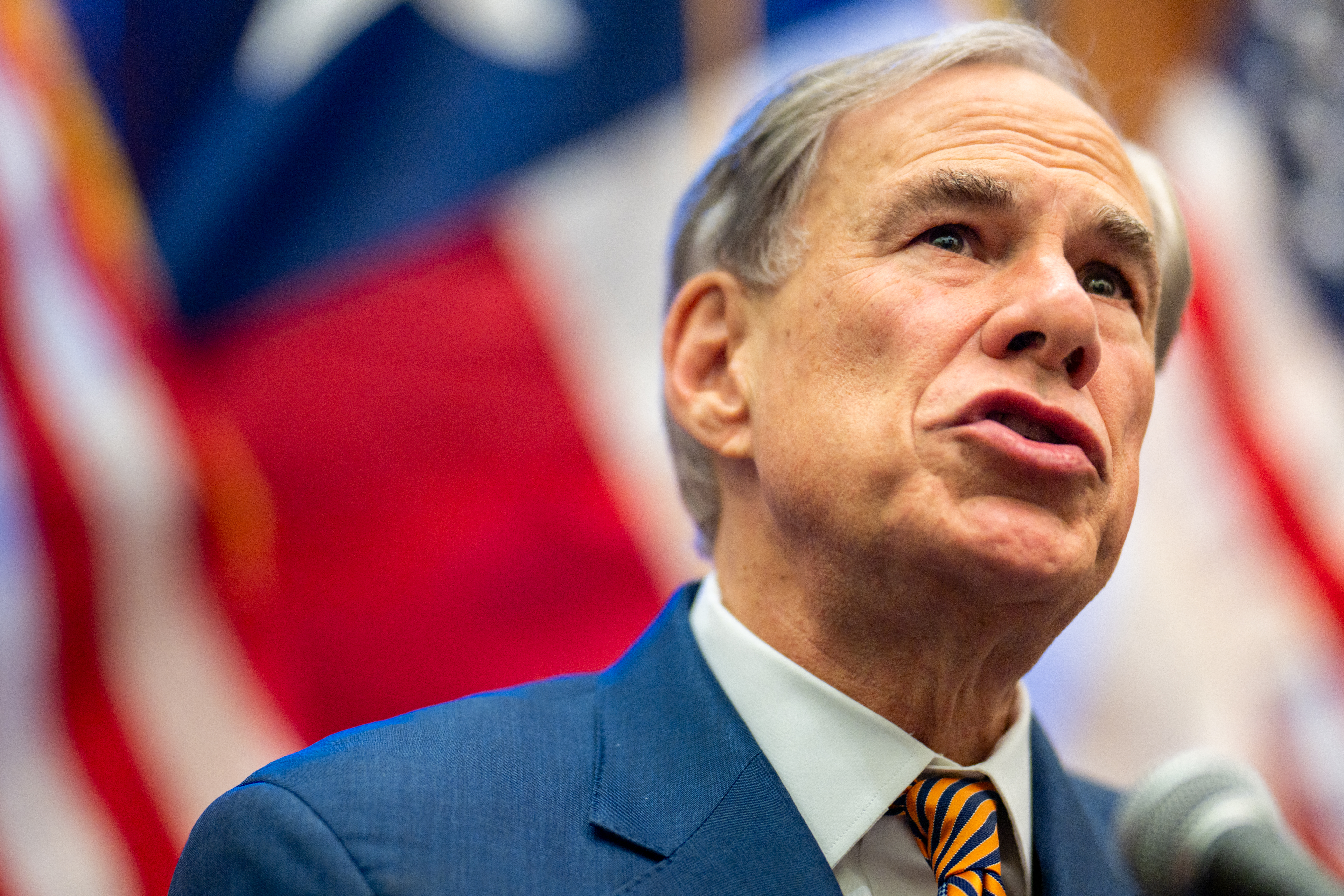 AUSTIN, TEXAS - AUGUST 15: Texas Gov. Greg Abbott speaks during a news conference in the State Capitol on August 15, 2025 in Austin, Texas. Texas Gov. Greg Abbott and U.S. Secretary of Agriculture Brooke Rollins held a press conference discussing the recent rise of threats presented by the New World screwworm disease. Brandon Bell/Getty Images/AFP (Photo by Brandon Bell / GETTY IMAGES NORTH AMERICA / Getty Images via AFP)
