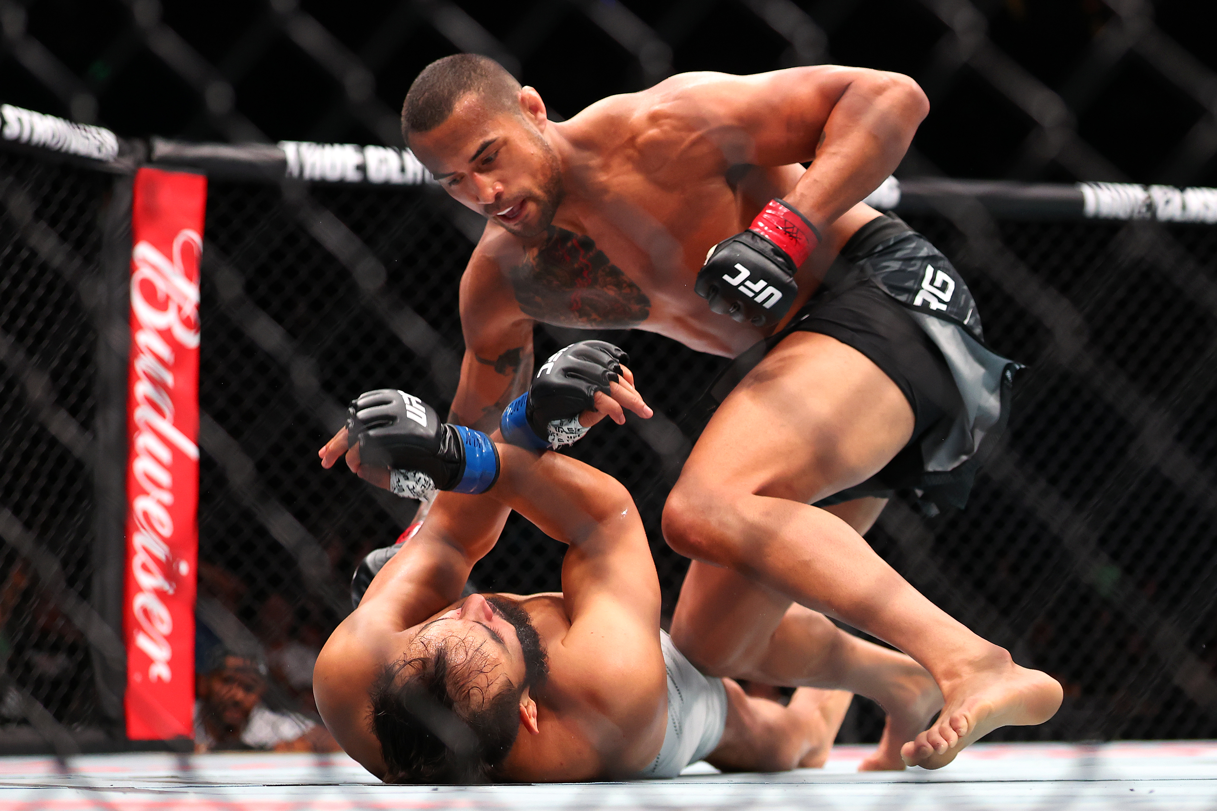 Carlos Ulberg and Dominick Reyes in action.