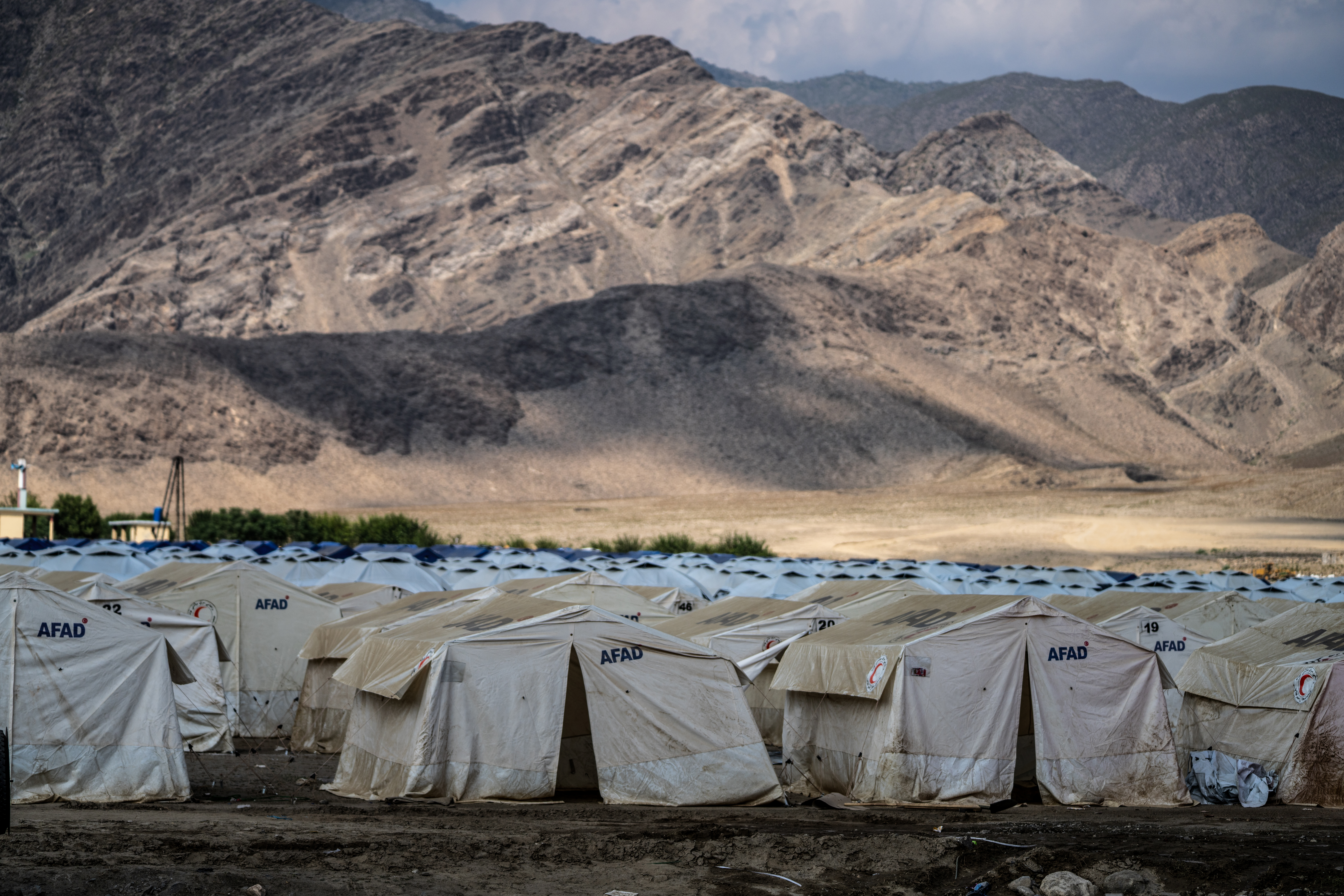 A displacement camp in Afghanistan's Nurgal district