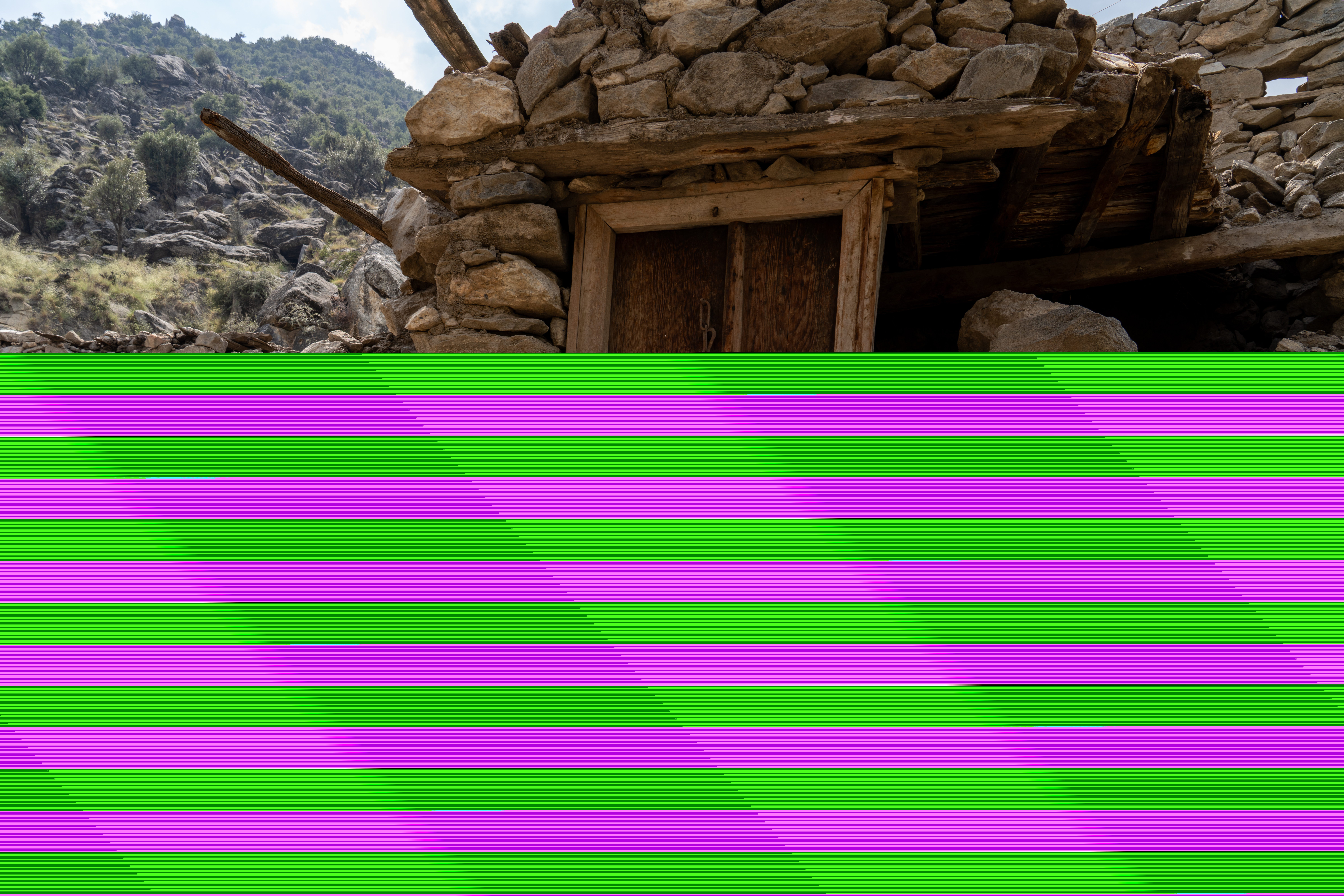 A home that was completely destroyed in Andarlachak village.